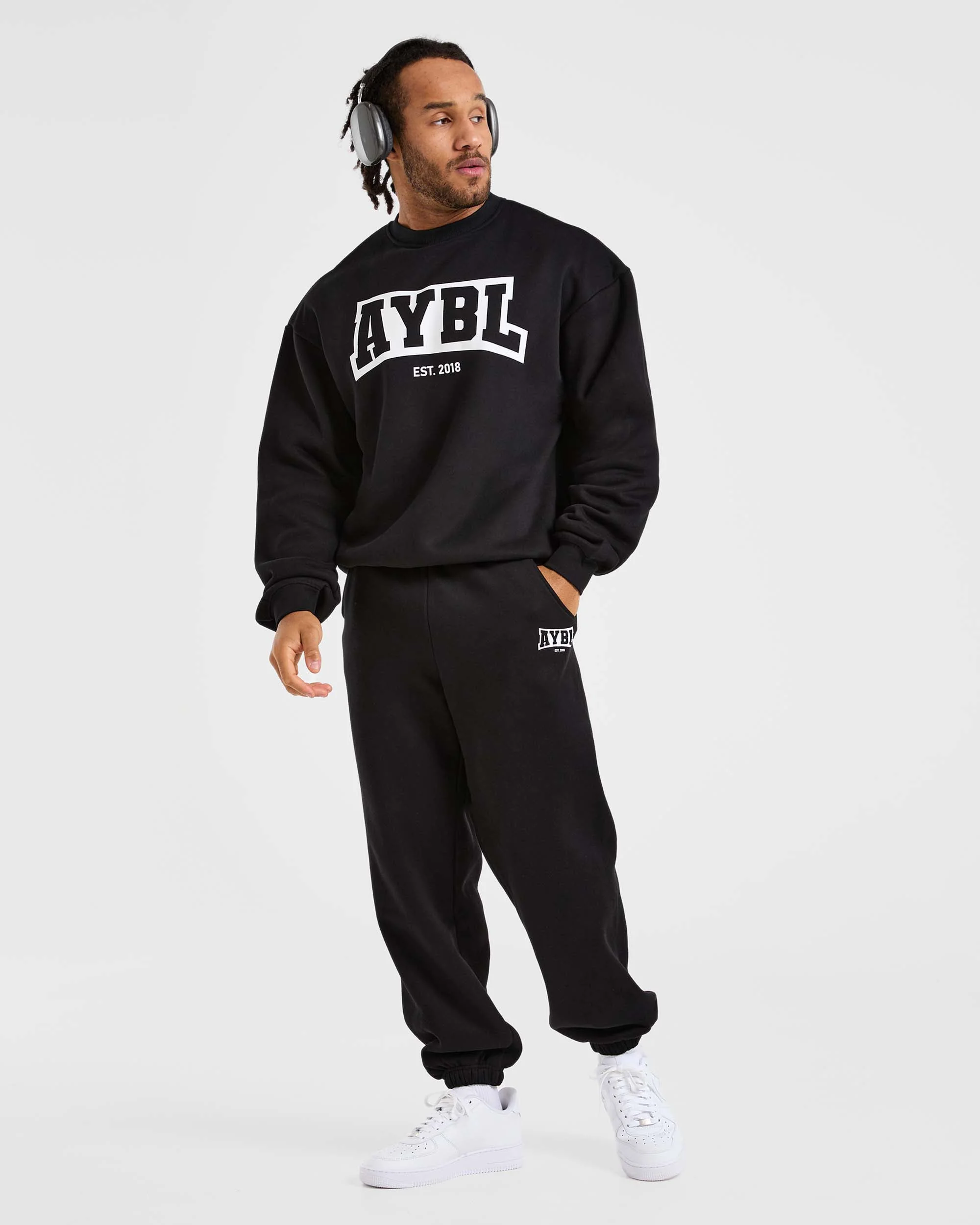 Academy Oversized Joggers - Noir - Image 8