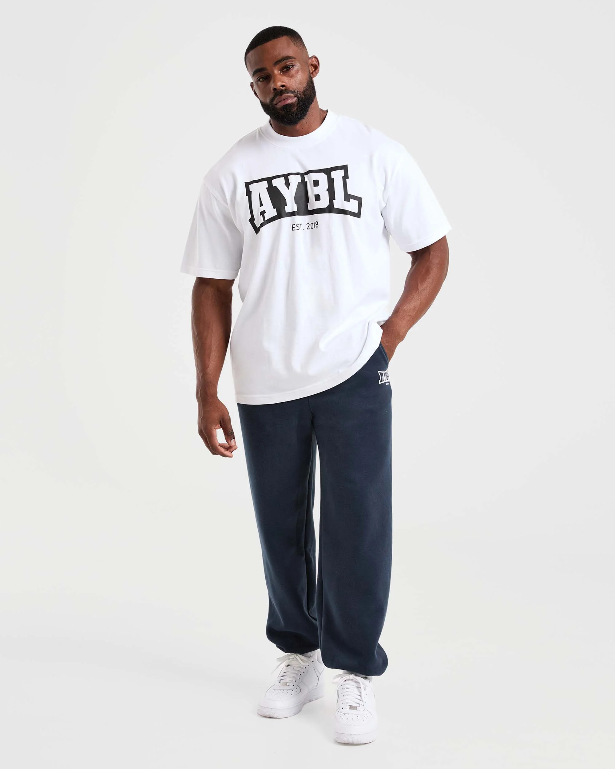 Academy Oversized Joggers - Navy - Image 3