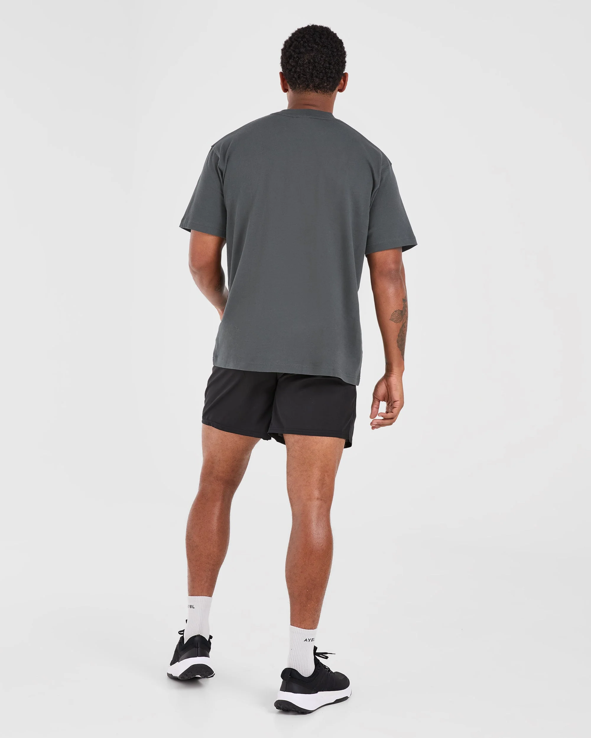 Athletics Oversized T Shirt - Charcoal - Image 4