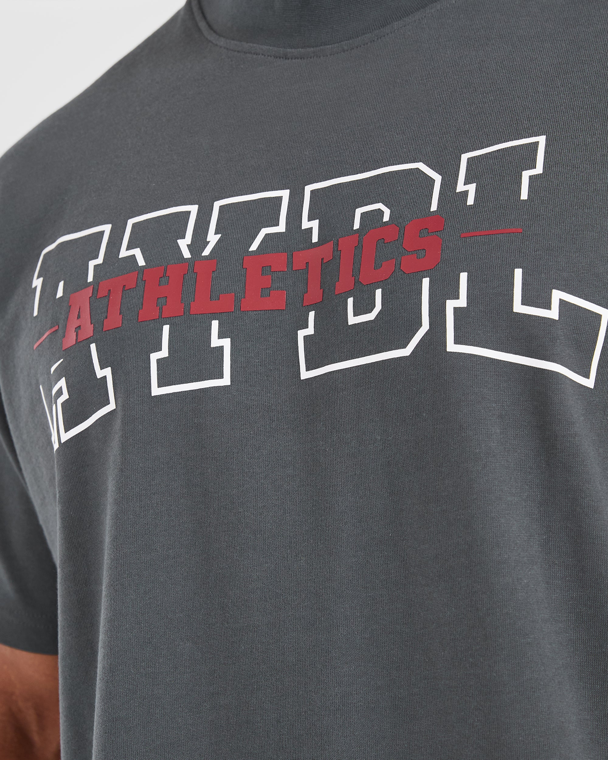 Athletics Oversized T Shirt - Charcoal - Image 6