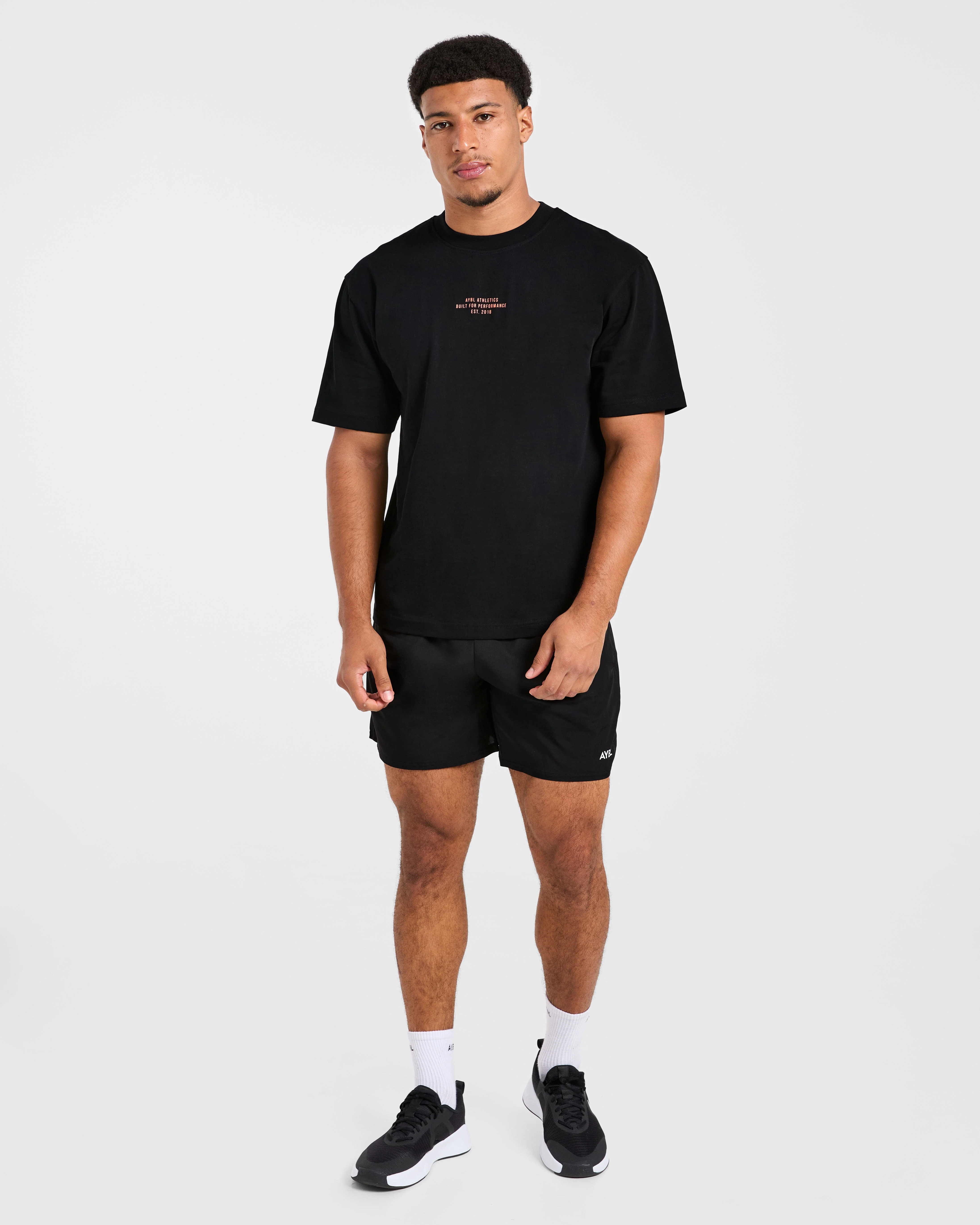 Athletics Performance T Shirt - Noir/Orange - Image 3