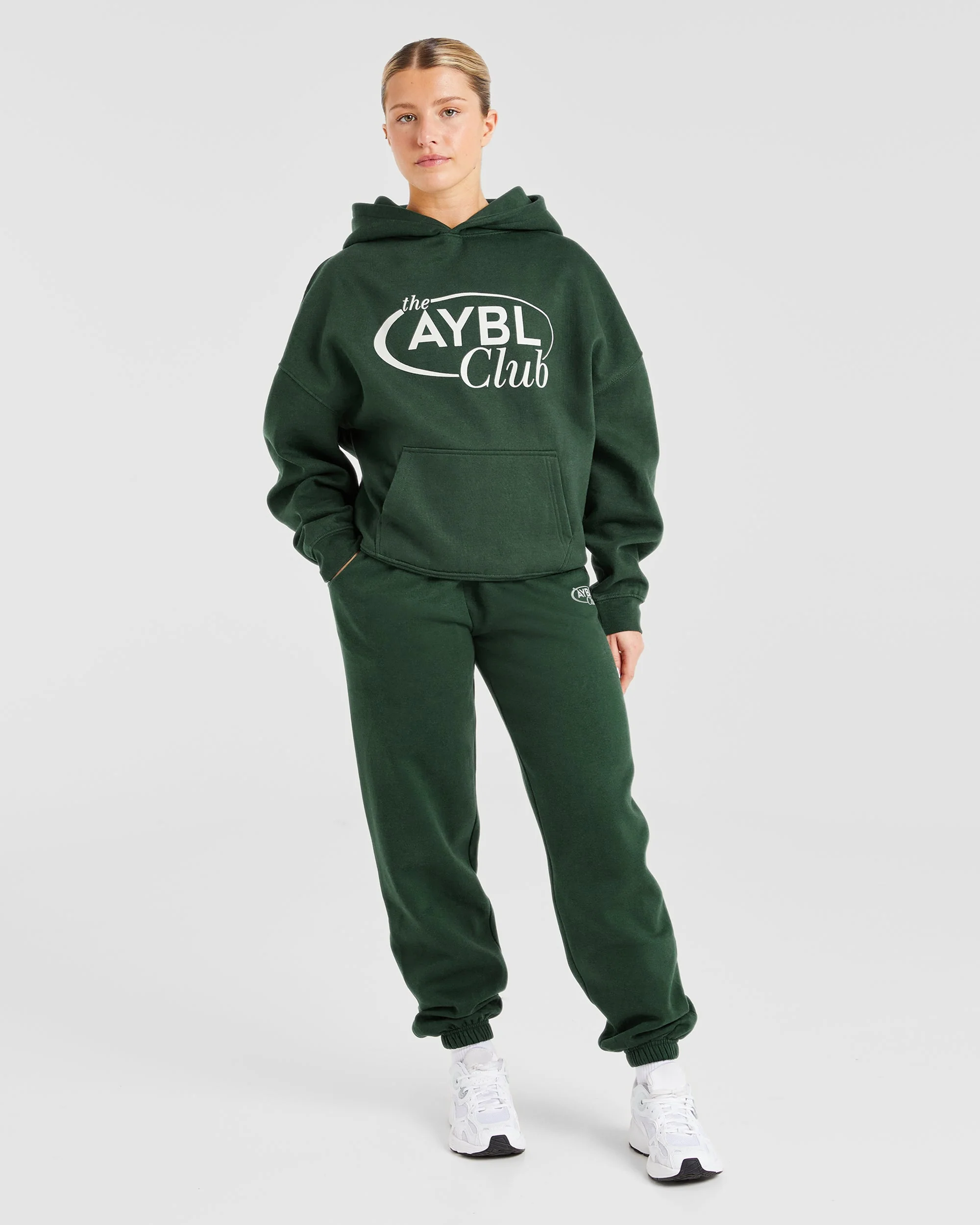 AYBL Club Oversized Hoodie - Vert/Sand - Image 3