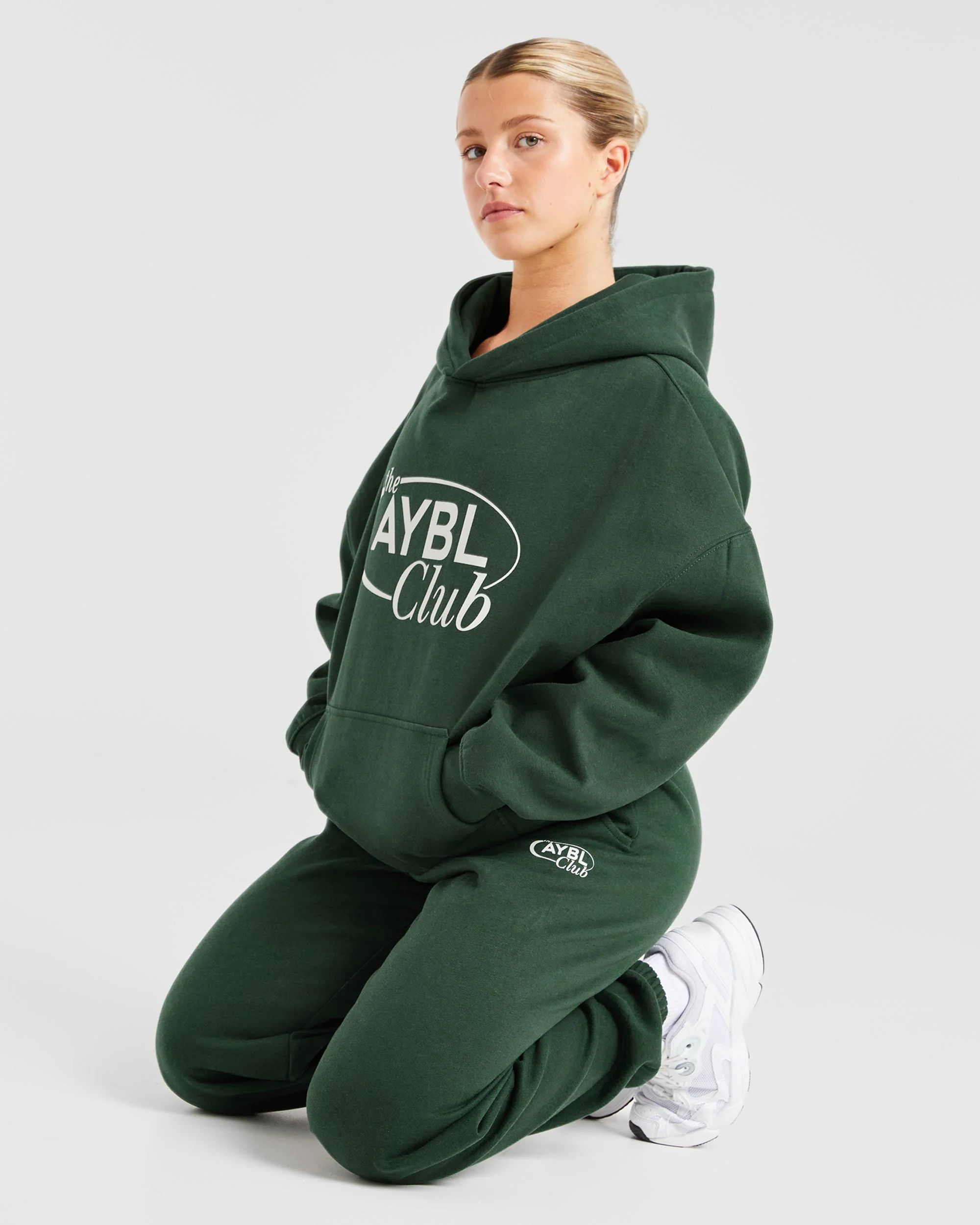 AYBL Club Oversized Hoodie - Vert/Sand - Image 6