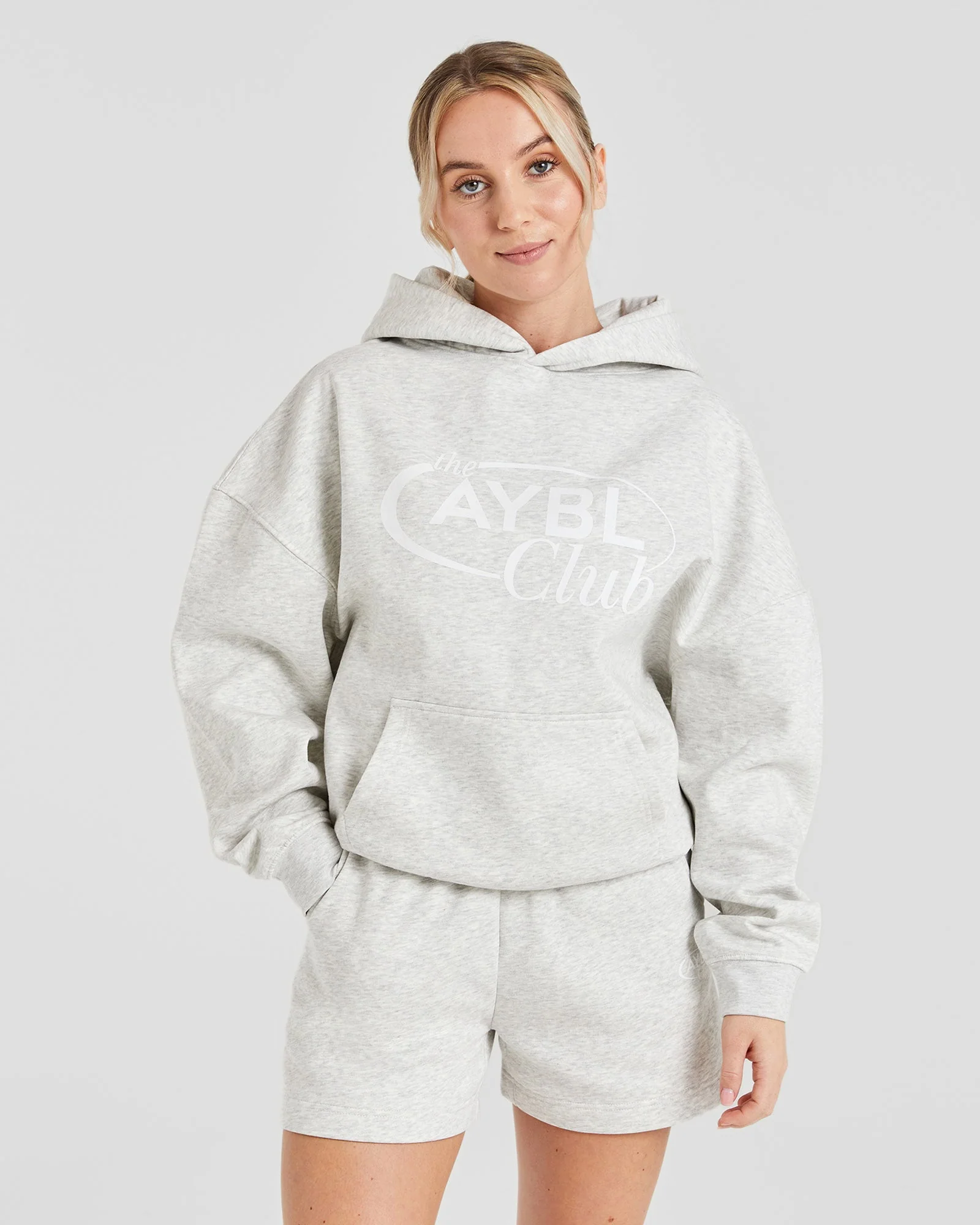 AYBL Club Oversized Hoodie - Gris Marl