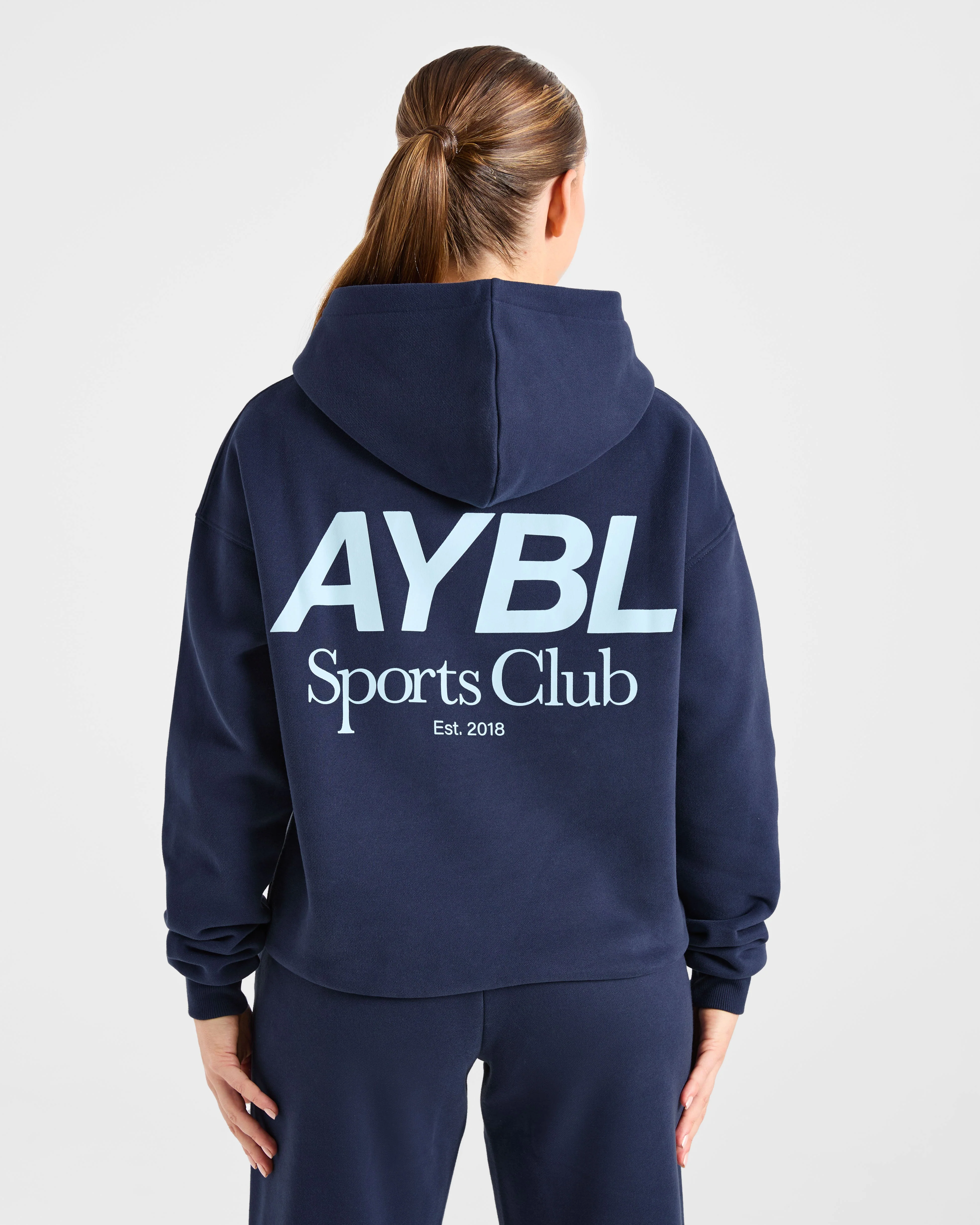 AYBL Sports Club Oversized Hoodie - Navy/Bleu