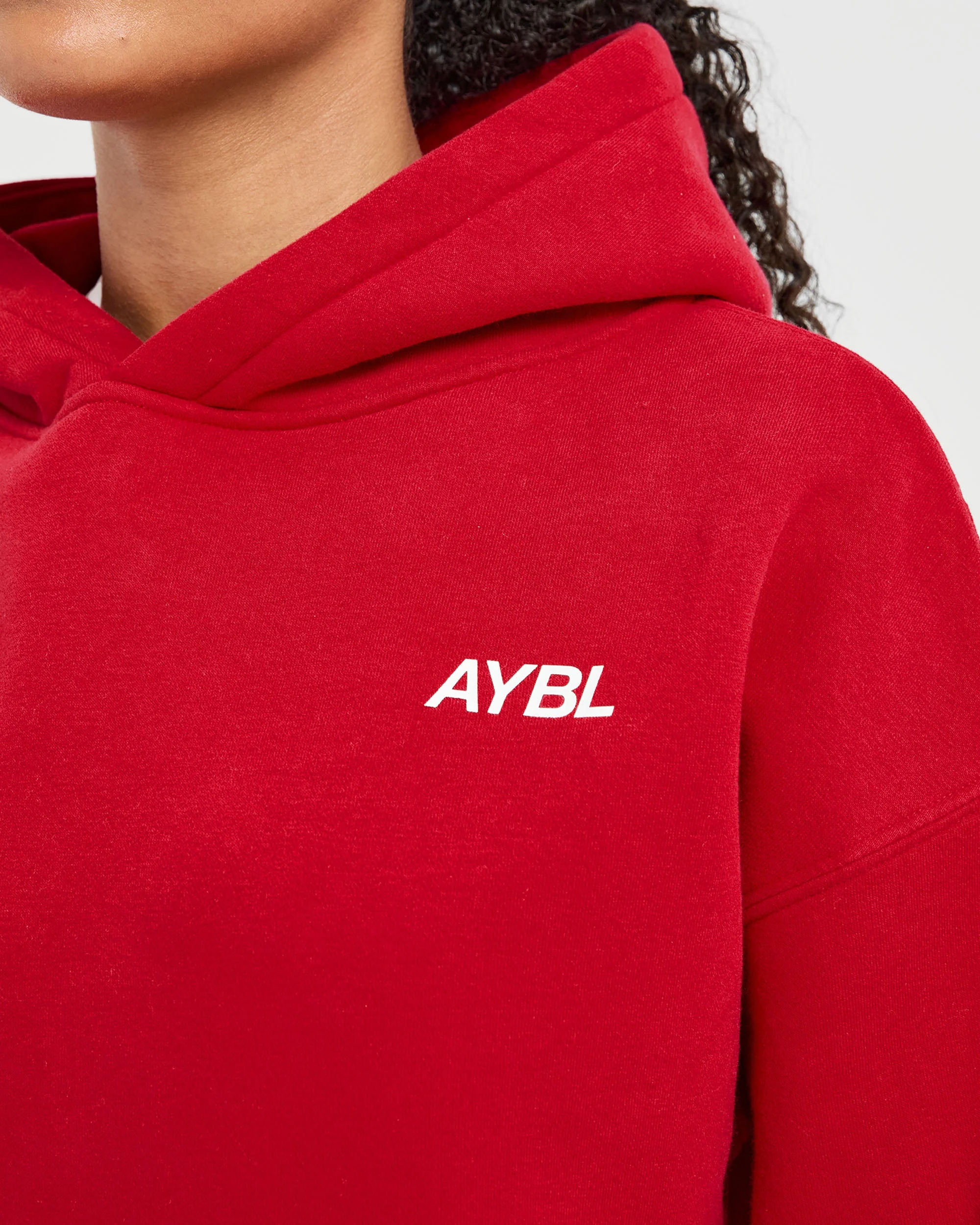 AYBL Sports Club Oversized Hoodie - True Rouge - Image 5