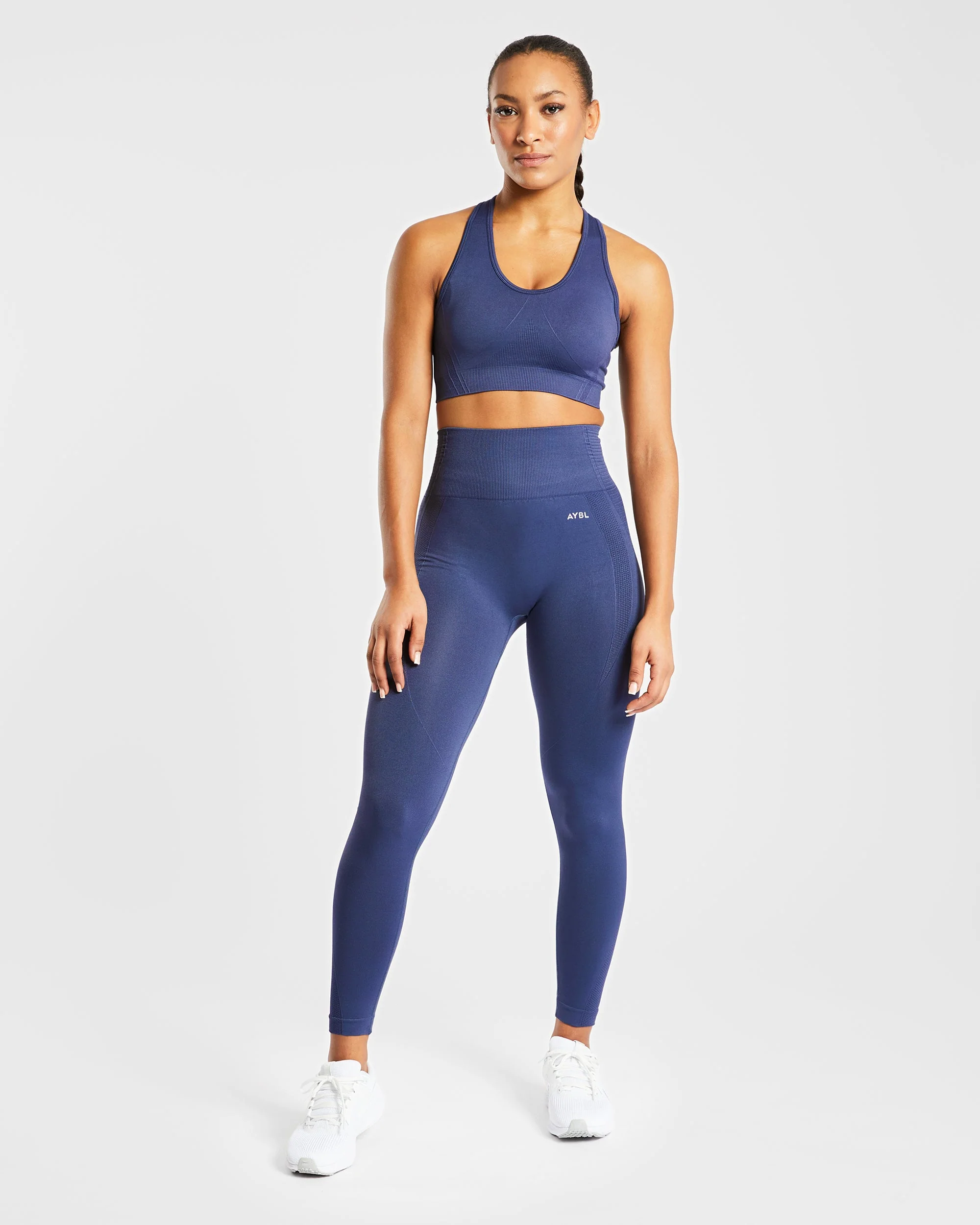 Balance V2 Seamless Sports Bra - Navy Bleu - Image 3