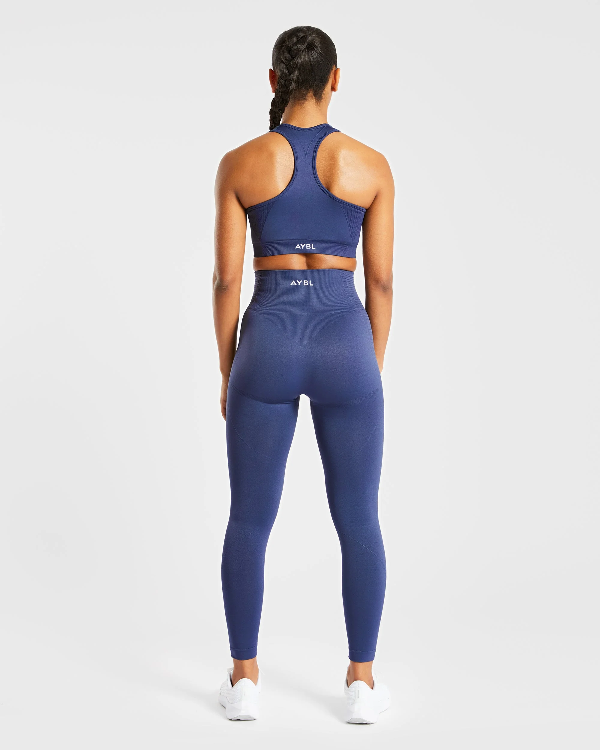 Balance V2 Seamless Sports Bra - Navy Bleu - Image 4