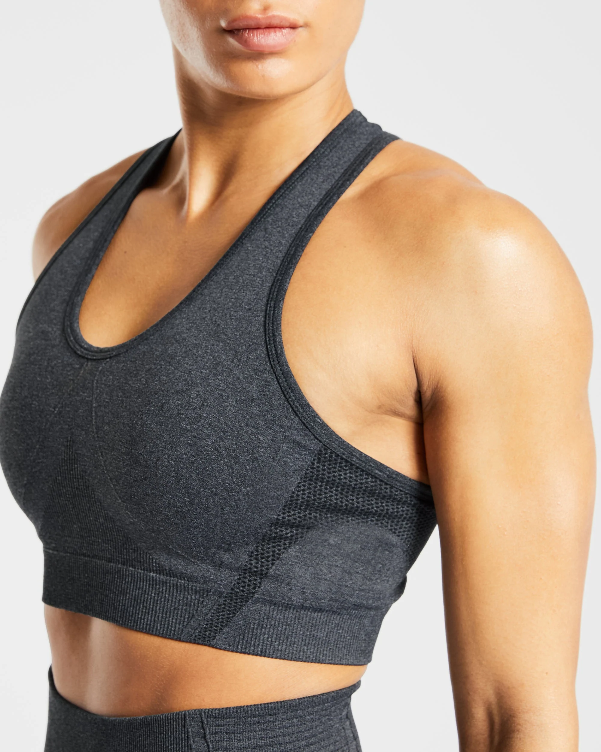 Balance V2 Seamless Sports Bra - Speckle Noir - Image 5