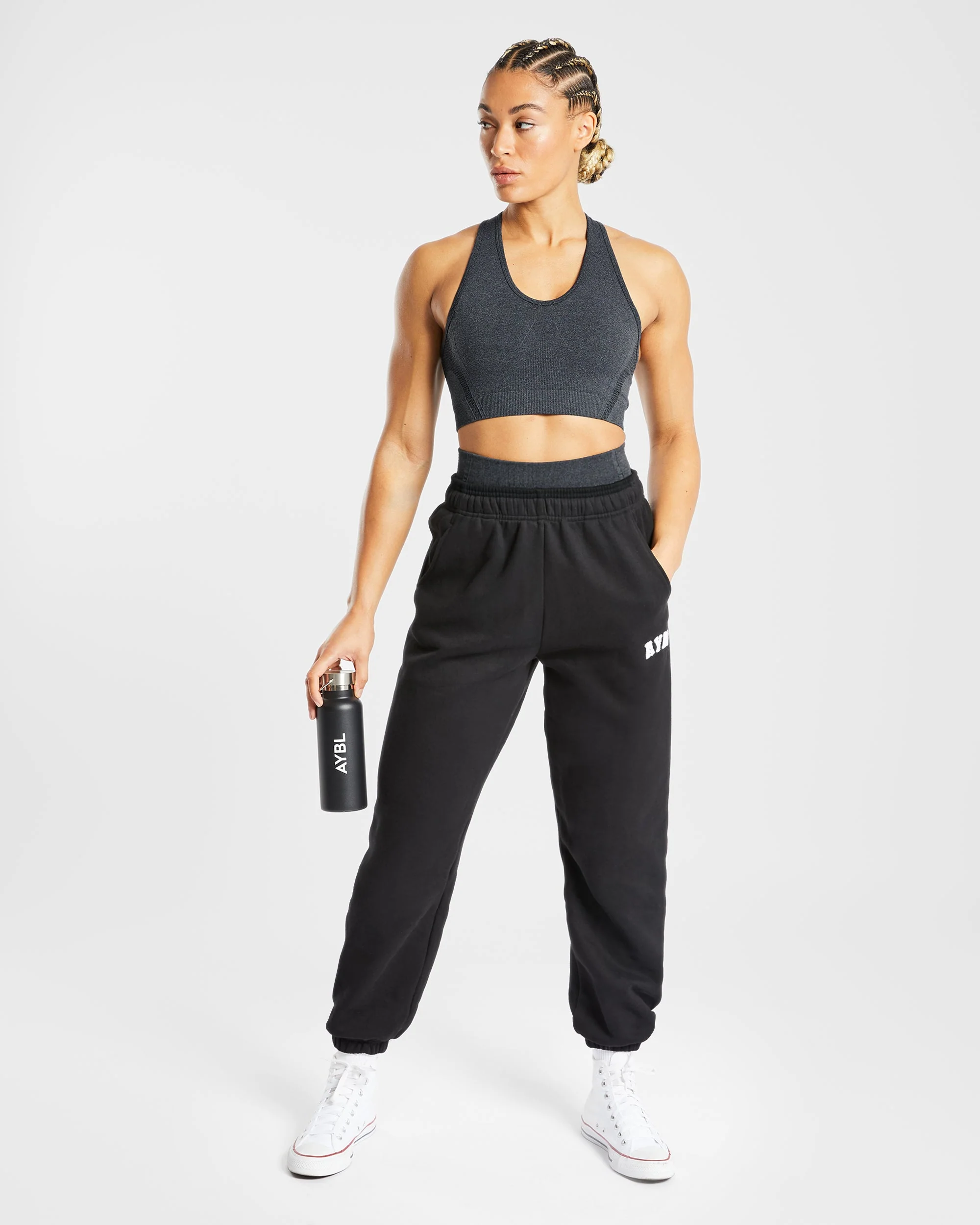 Balance V2 Seamless Sports Bra - Speckle Noir - Image 7