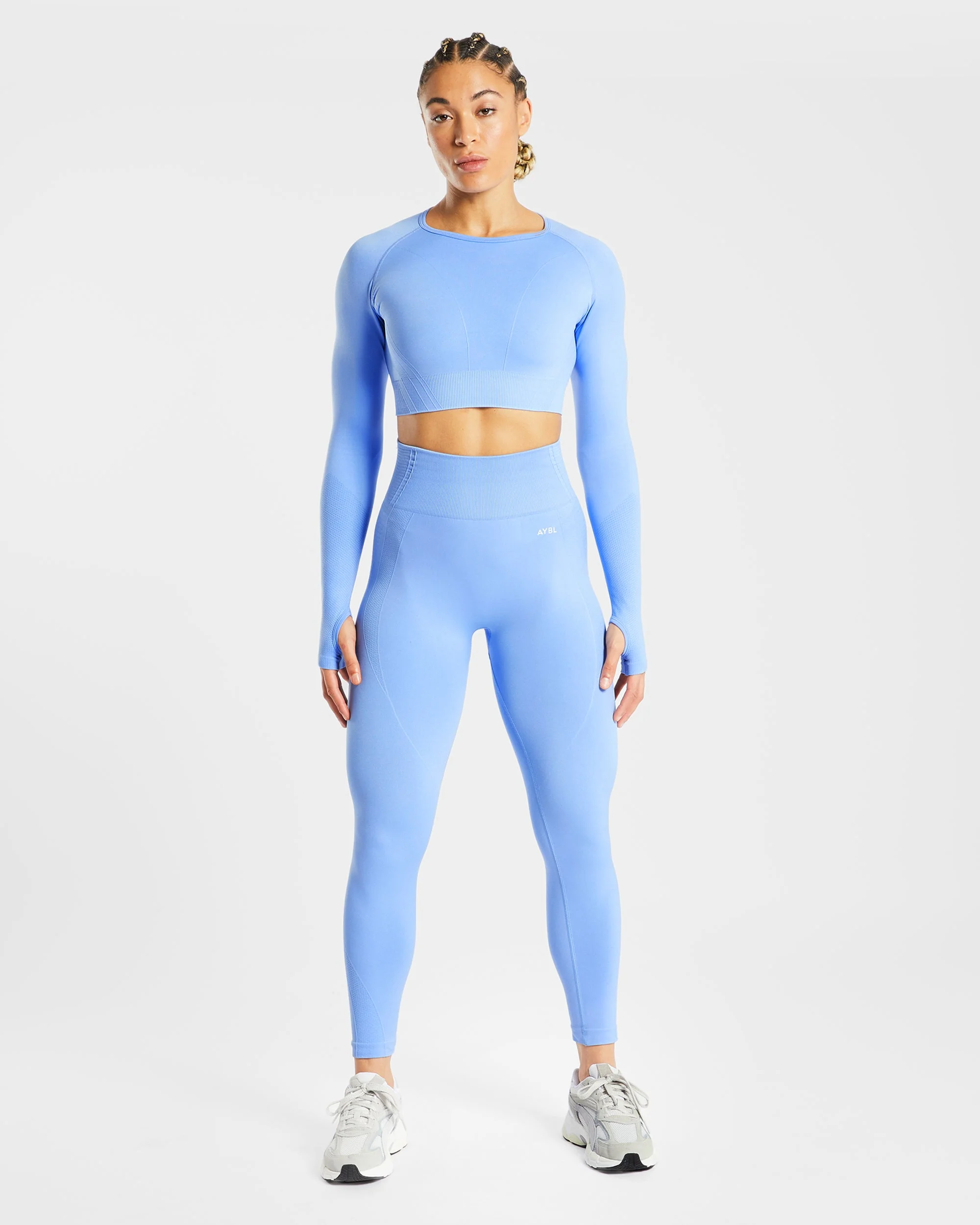 Balance V2 Seamless Leggings - Chambray Bleu - Image 3