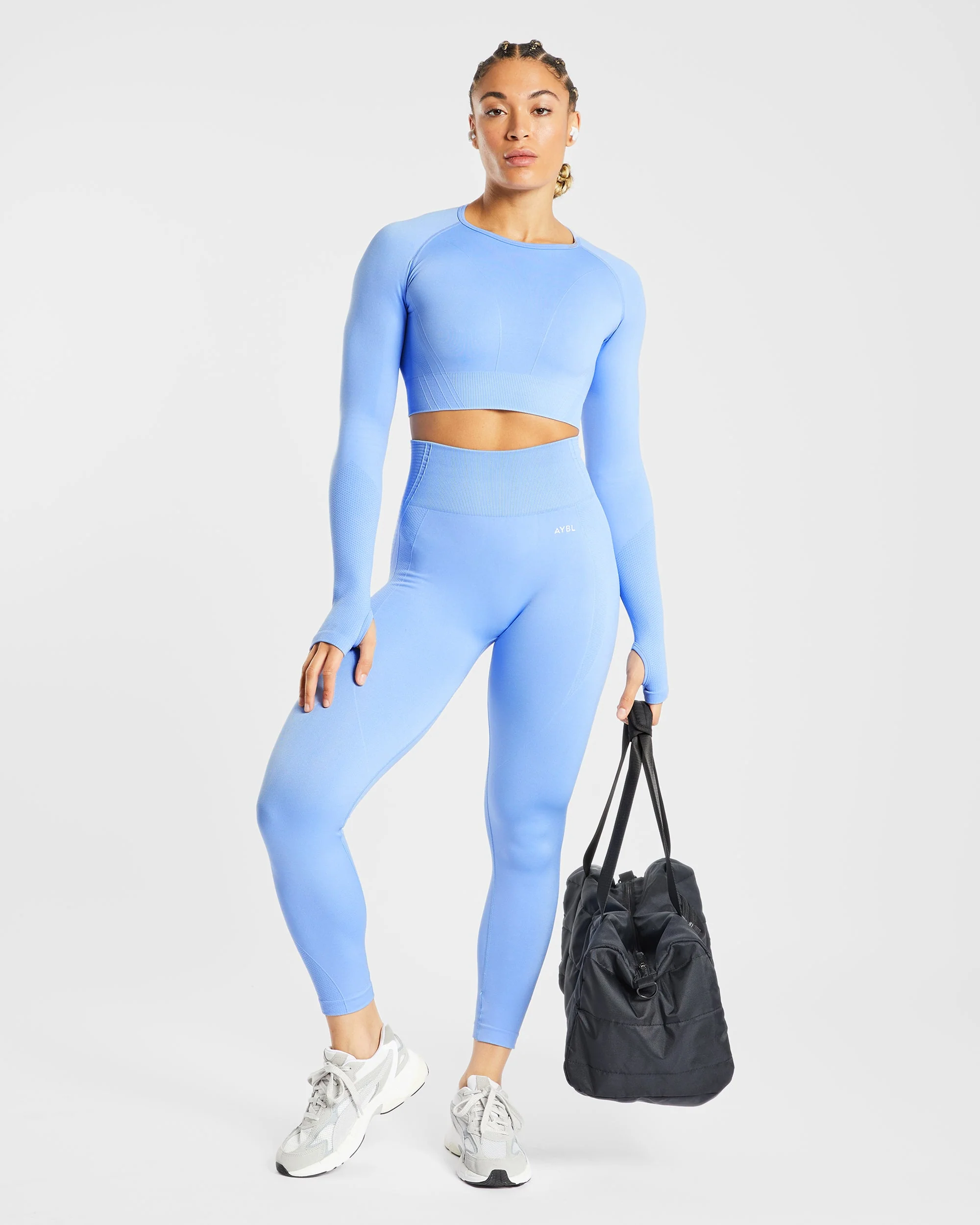 Balance V2 Seamless Leggings - Chambray Bleu - Image 8
