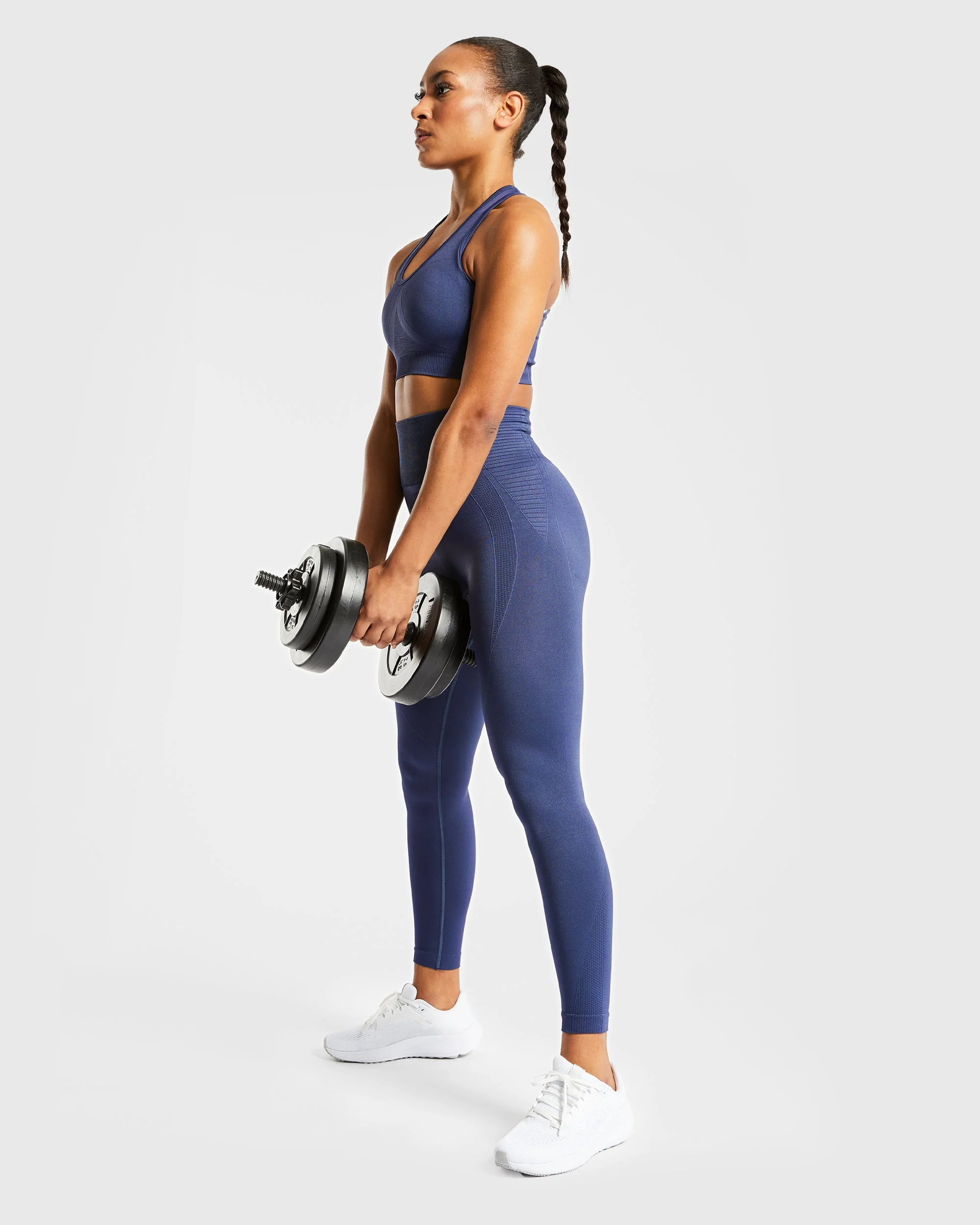 Balance V2 Seamless Leggings - Navy Bleu - Image 7
