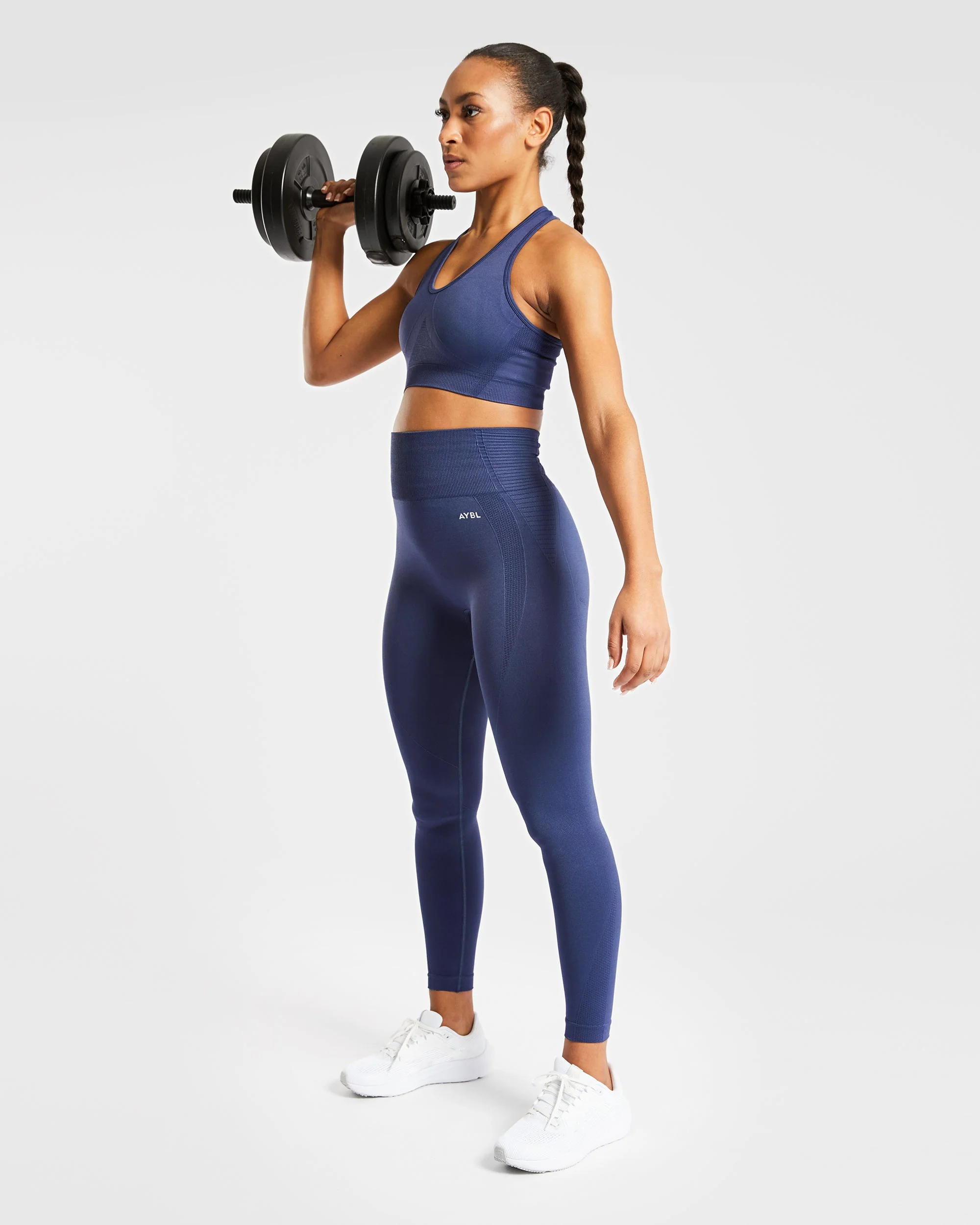 Balance V2 Seamless Leggings - Navy Bleu - Image 8