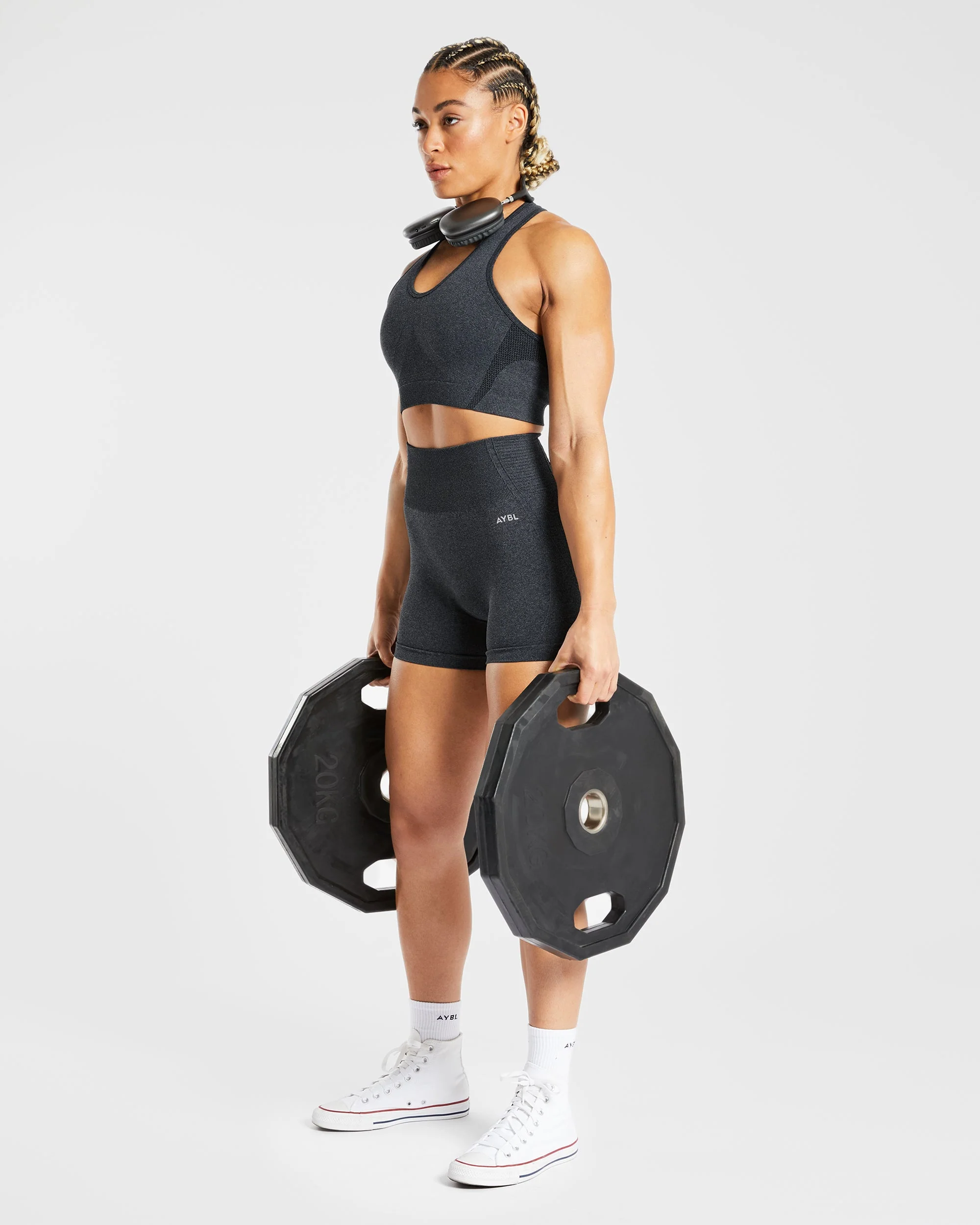 Balance V2 Seamless Shorts - Speckle Noir - Image 7