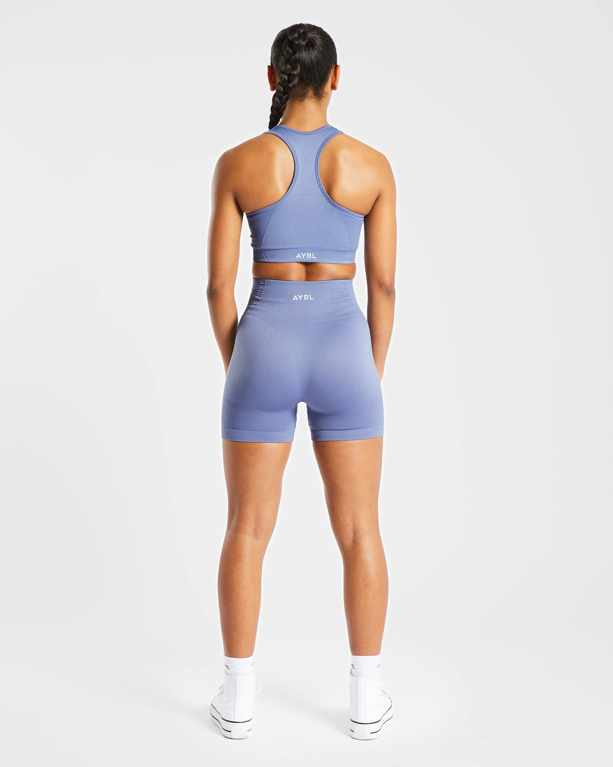 Balance V2 Seamless Shorts - Steel Bleu - Image 4
