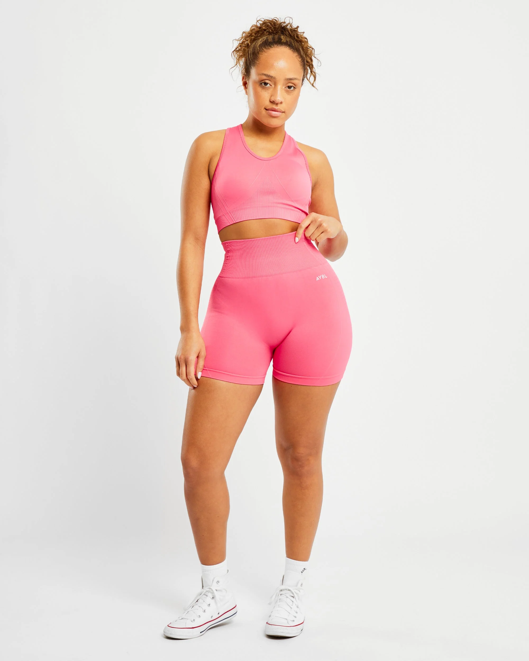 Balance V2 Seamless Sports Bra - Coral Rose - Image 3