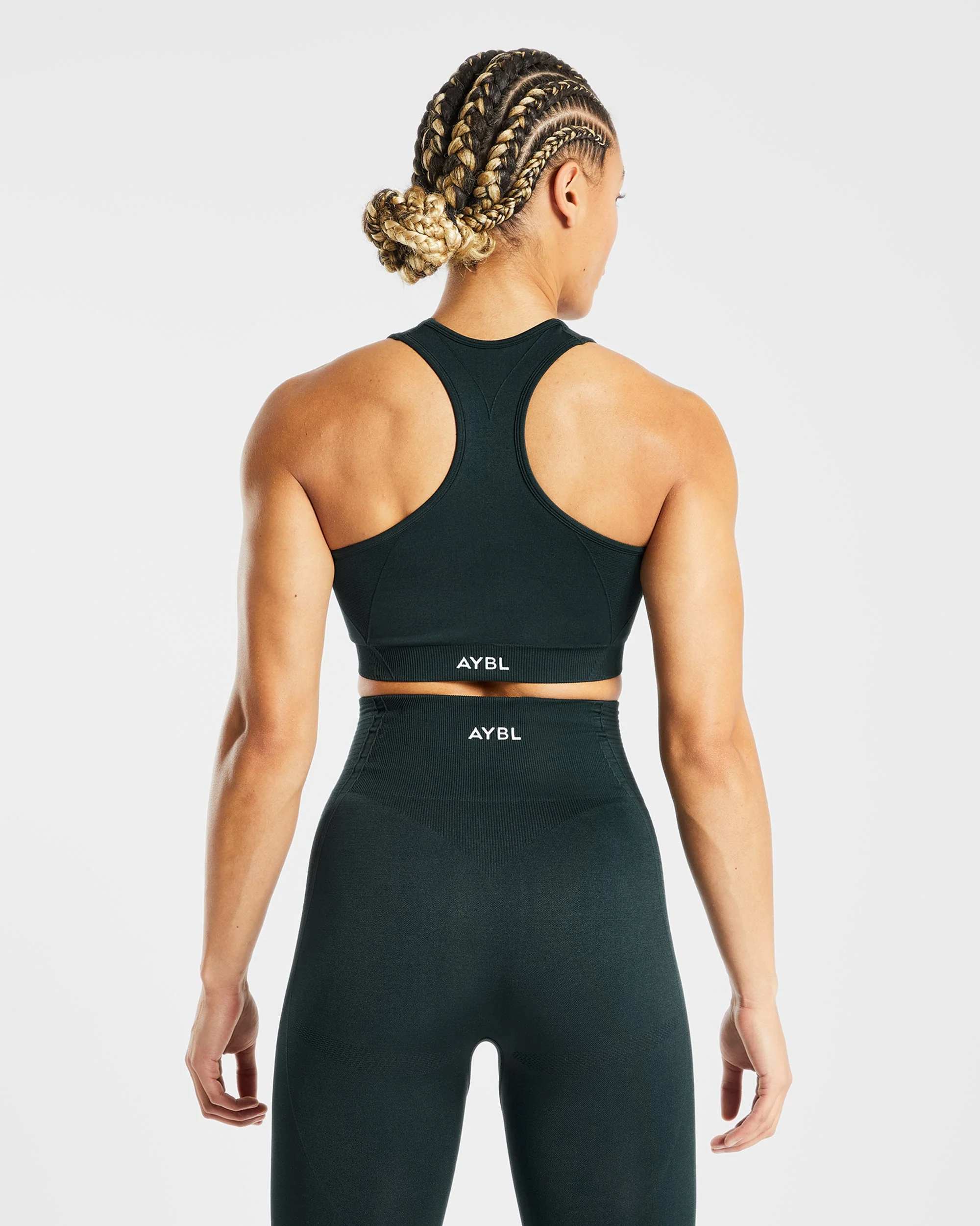 Balance V2 Seamless Sports Bra - Forest Vert - Image 2