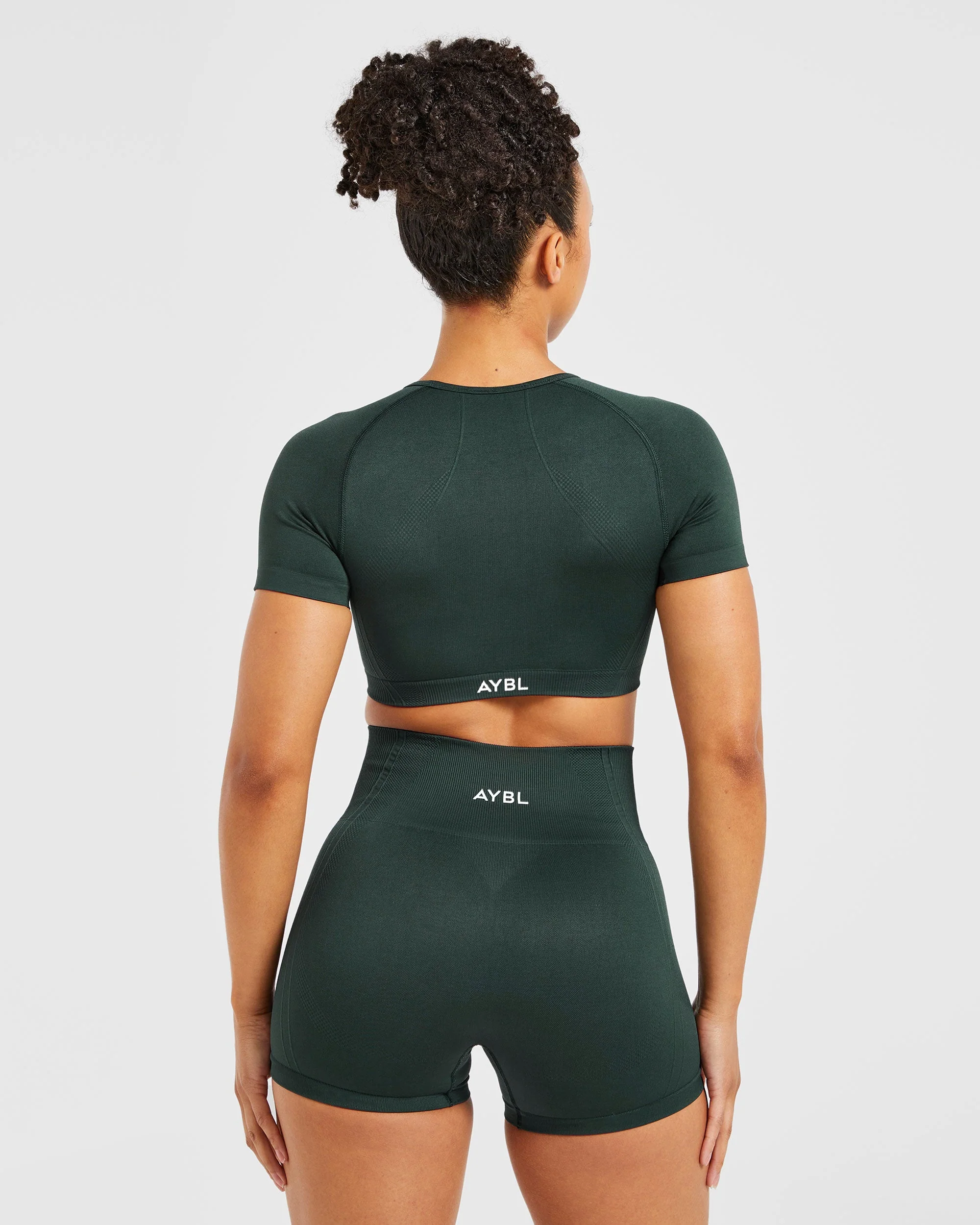 Balance V3 Seamless Crop Top - Dark Vert - Image 2