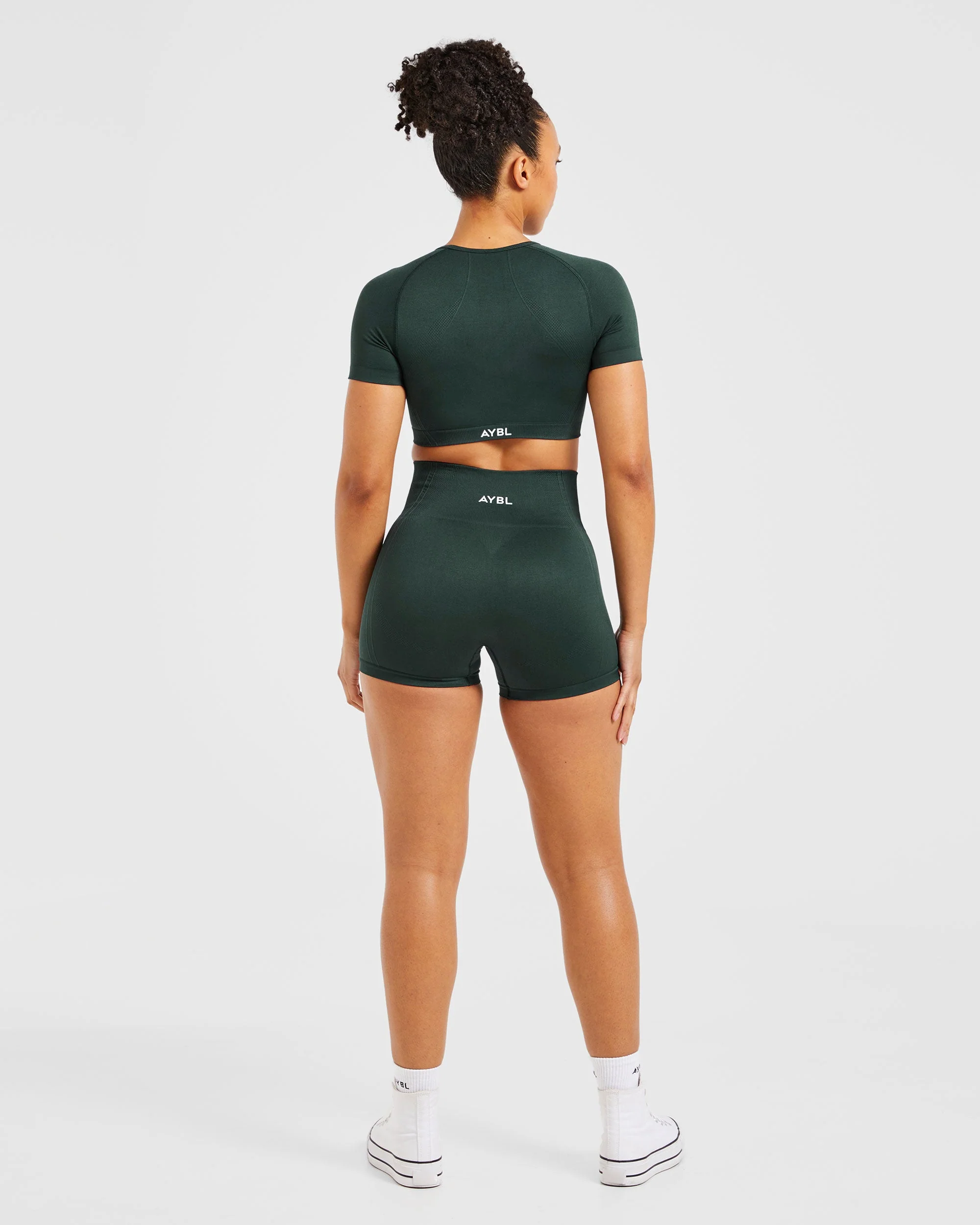 Balance V3 Seamless Crop Top - Dark Vert - Image 4
