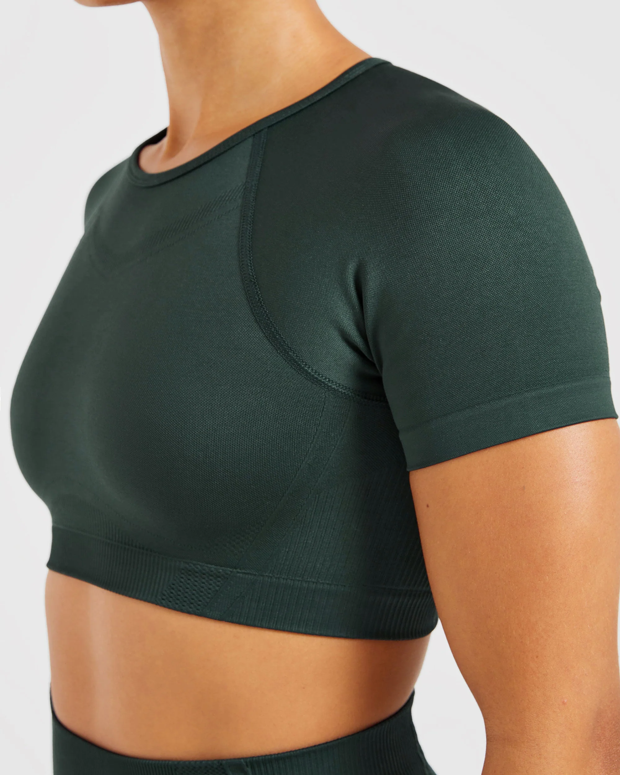Balance V3 Seamless Crop Top - Dark Vert - Image 5