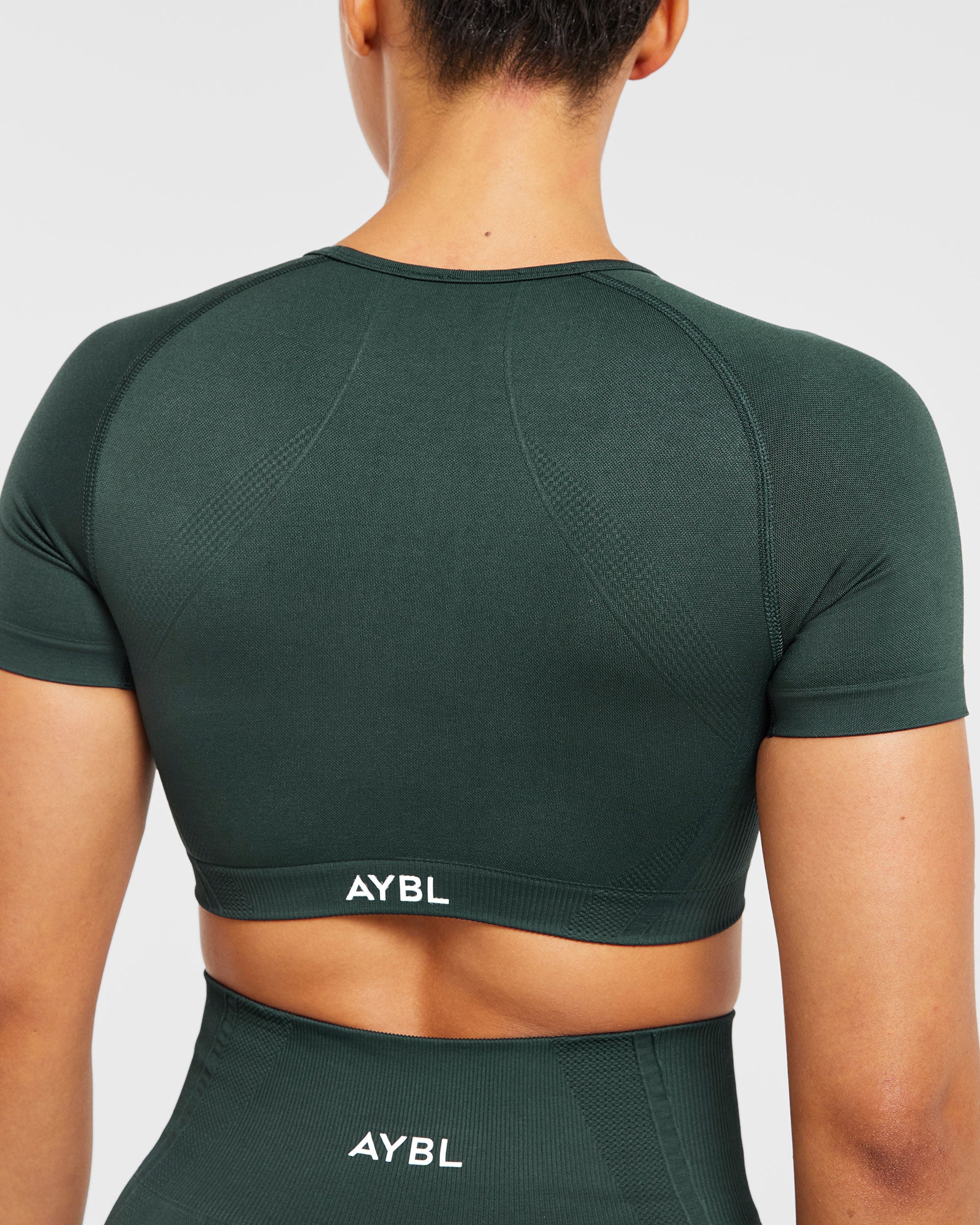 Balance V3 Seamless Crop Top - Dark Vert - Image 6