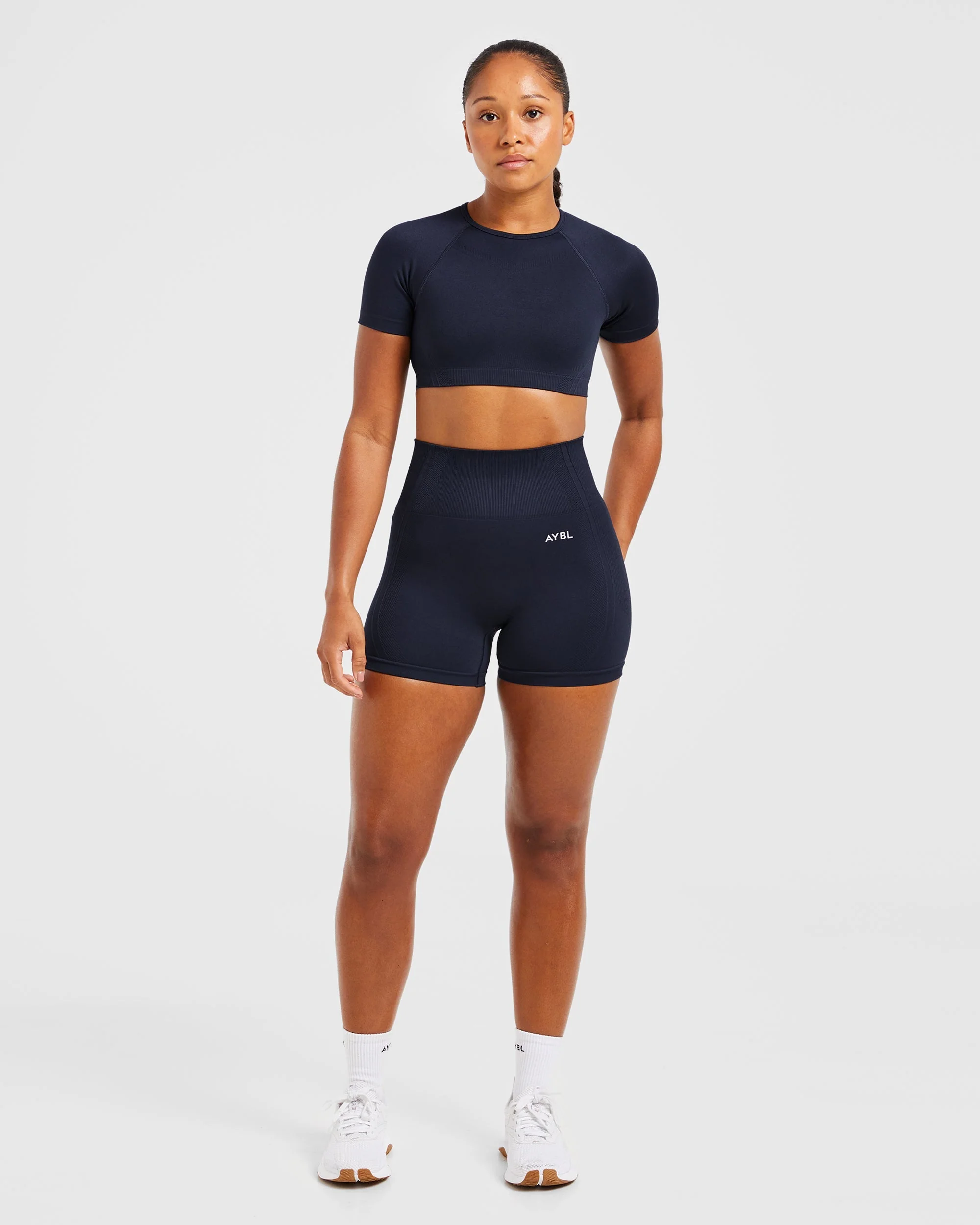 Balance V3 Seamless Crop Top - Navy - Image 3