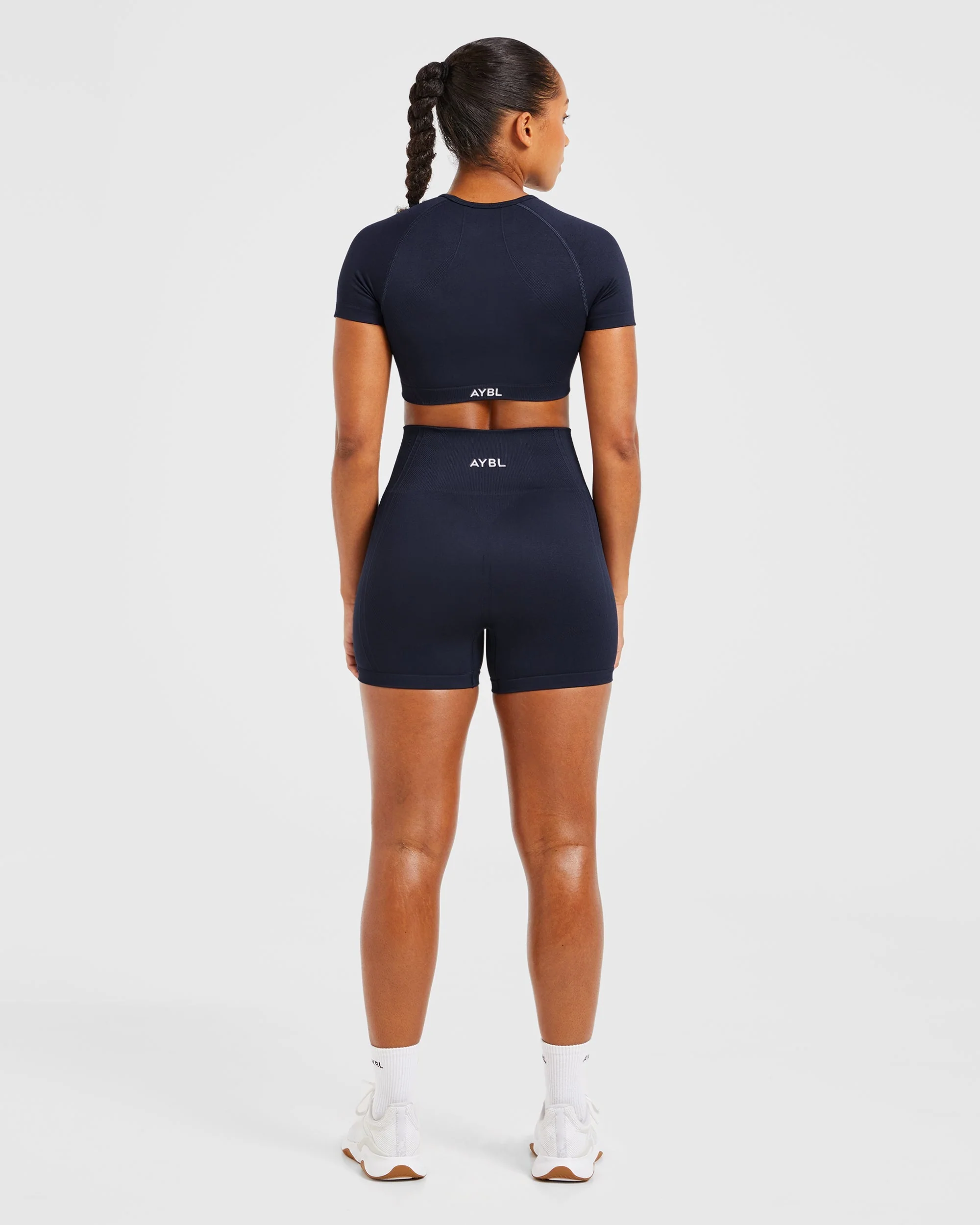 Balance V3 Seamless Crop Top - Navy - Image 4
