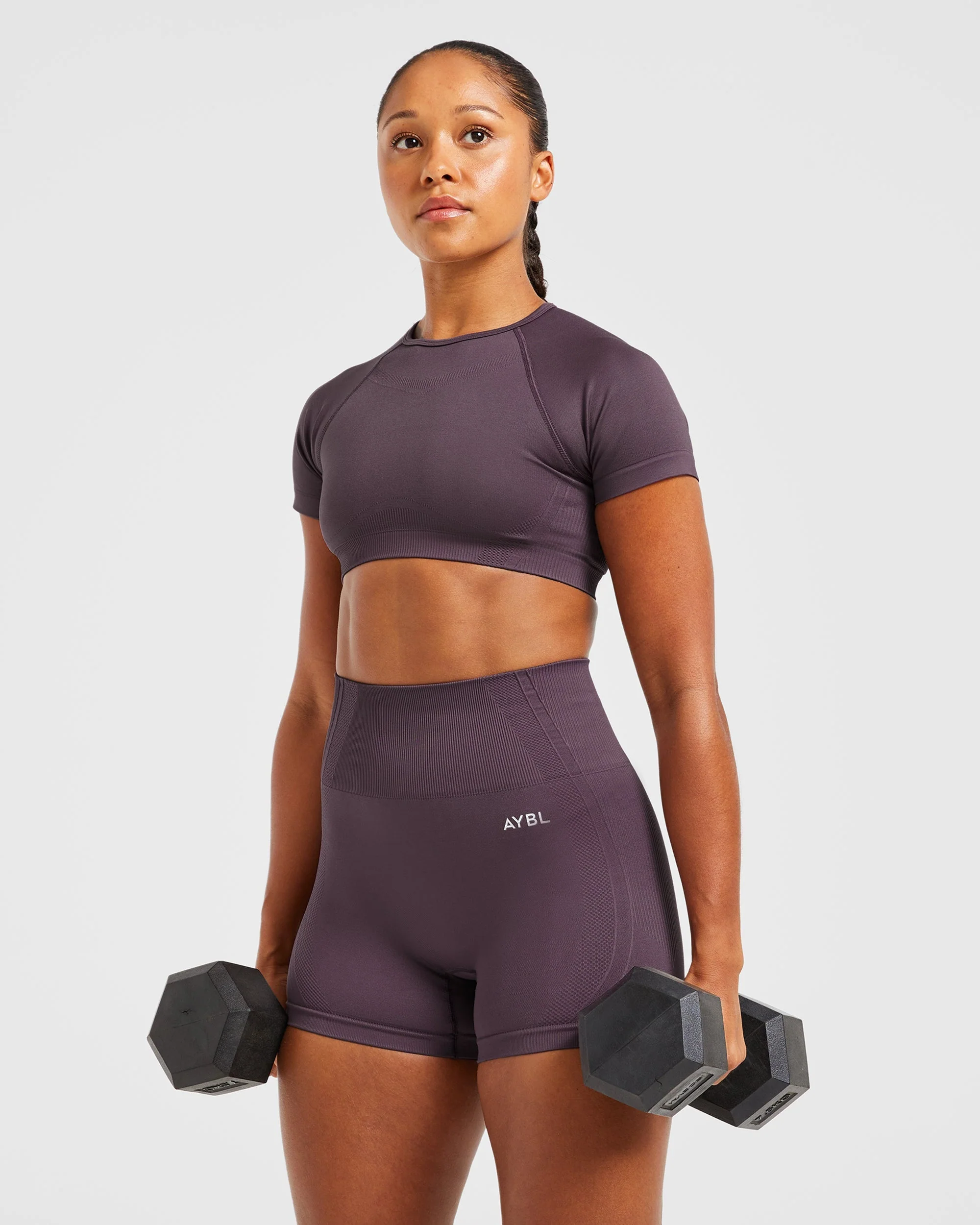 Balance V3 Seamless Crop Top - Violet - Image 7