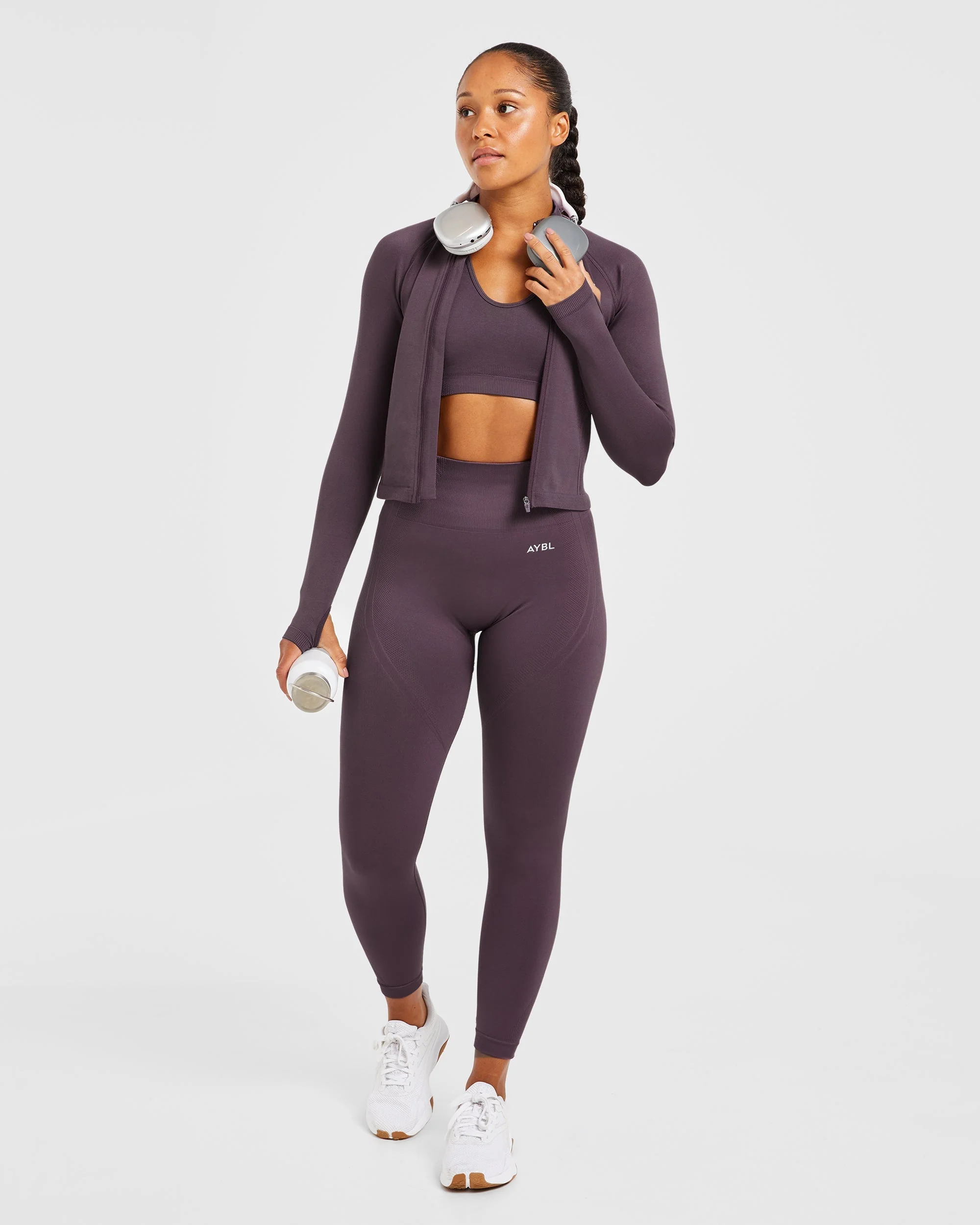 Balance V3 Seamless Zip Jacket - Violet - Image 8