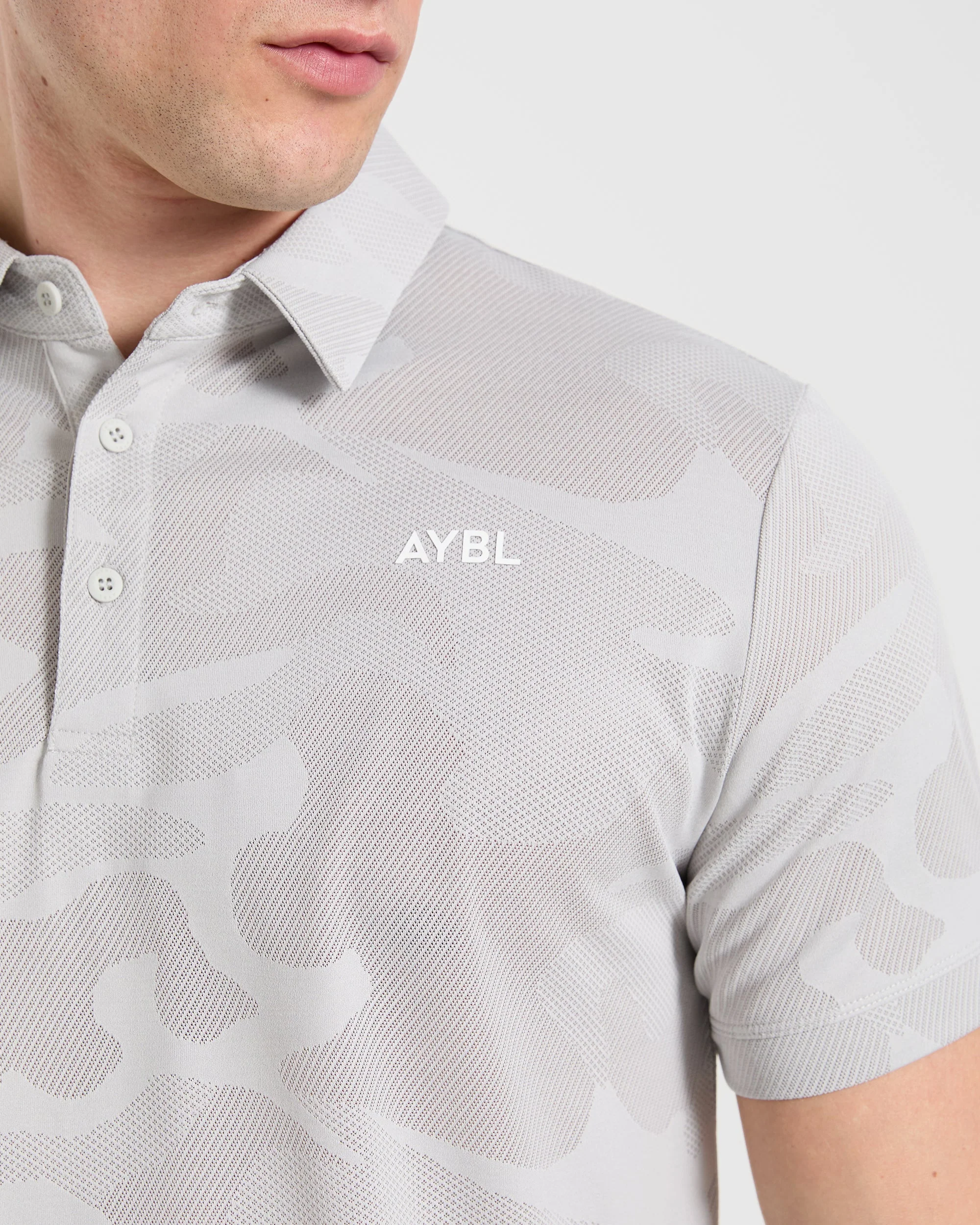 Camo Polo - Ice Grey - Image 5