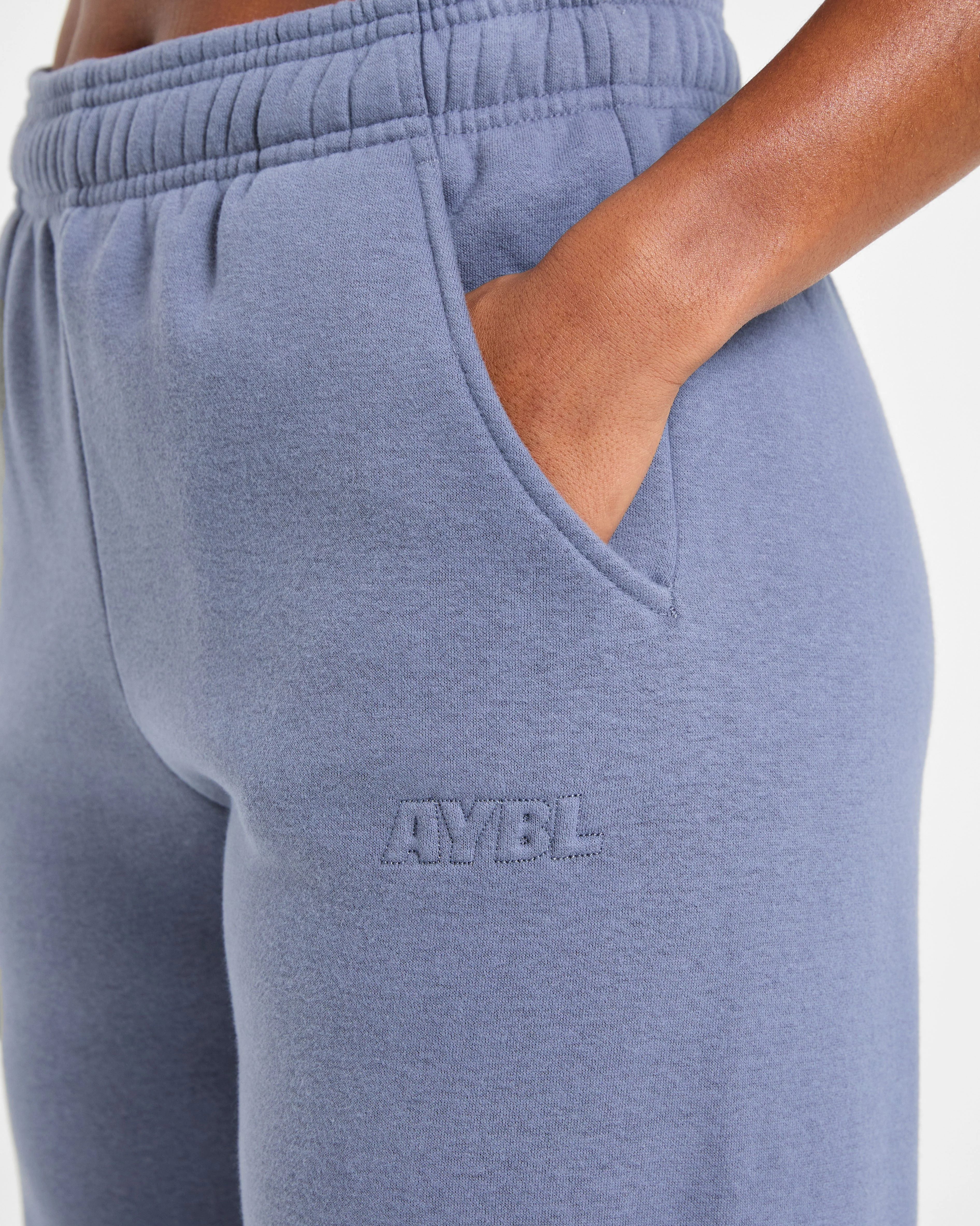 Classic Plush Oversized Straight Leg Joggers - Slate - Image 6