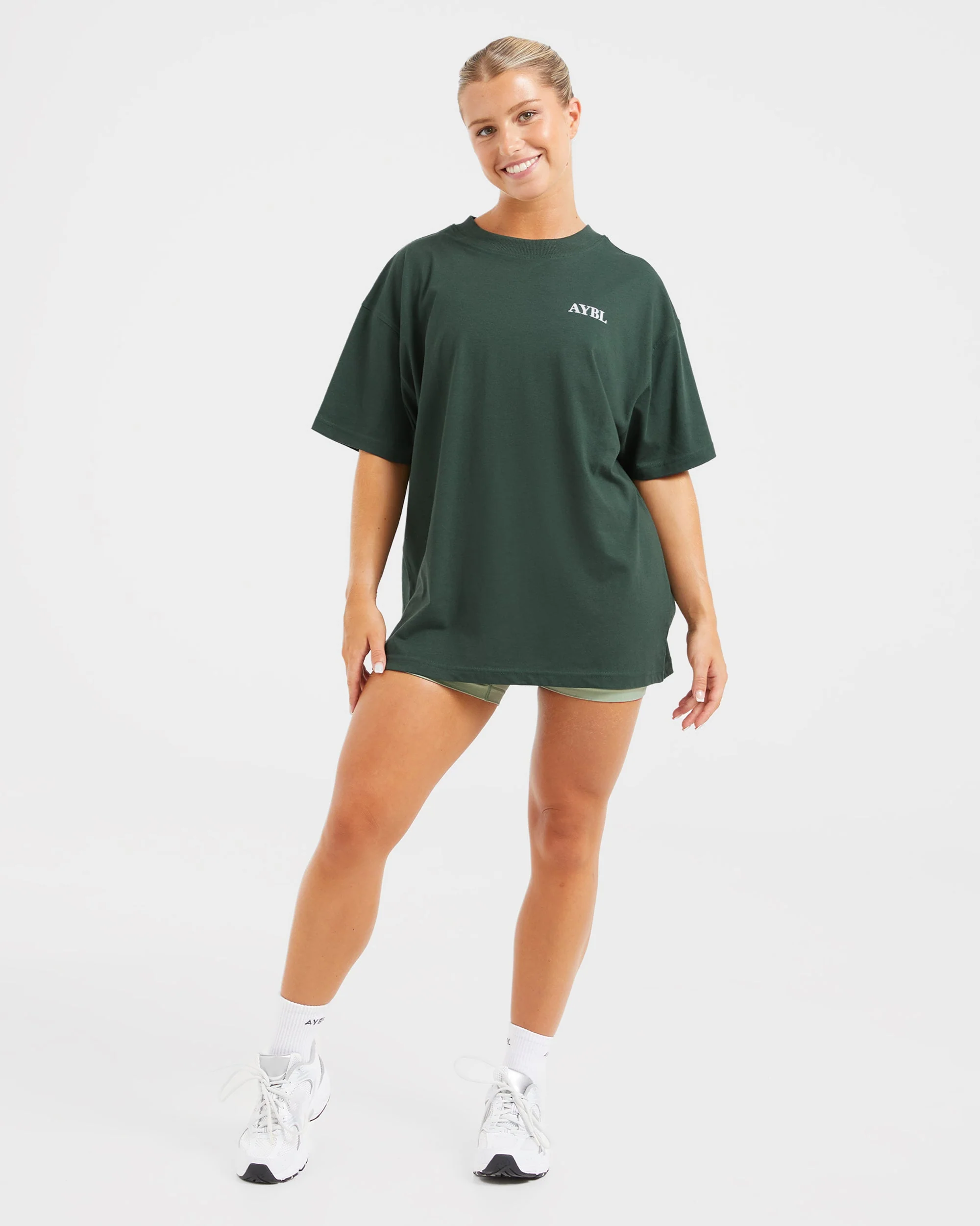 Do It For You Oversized T Shirt - Forest Vert - Image 3