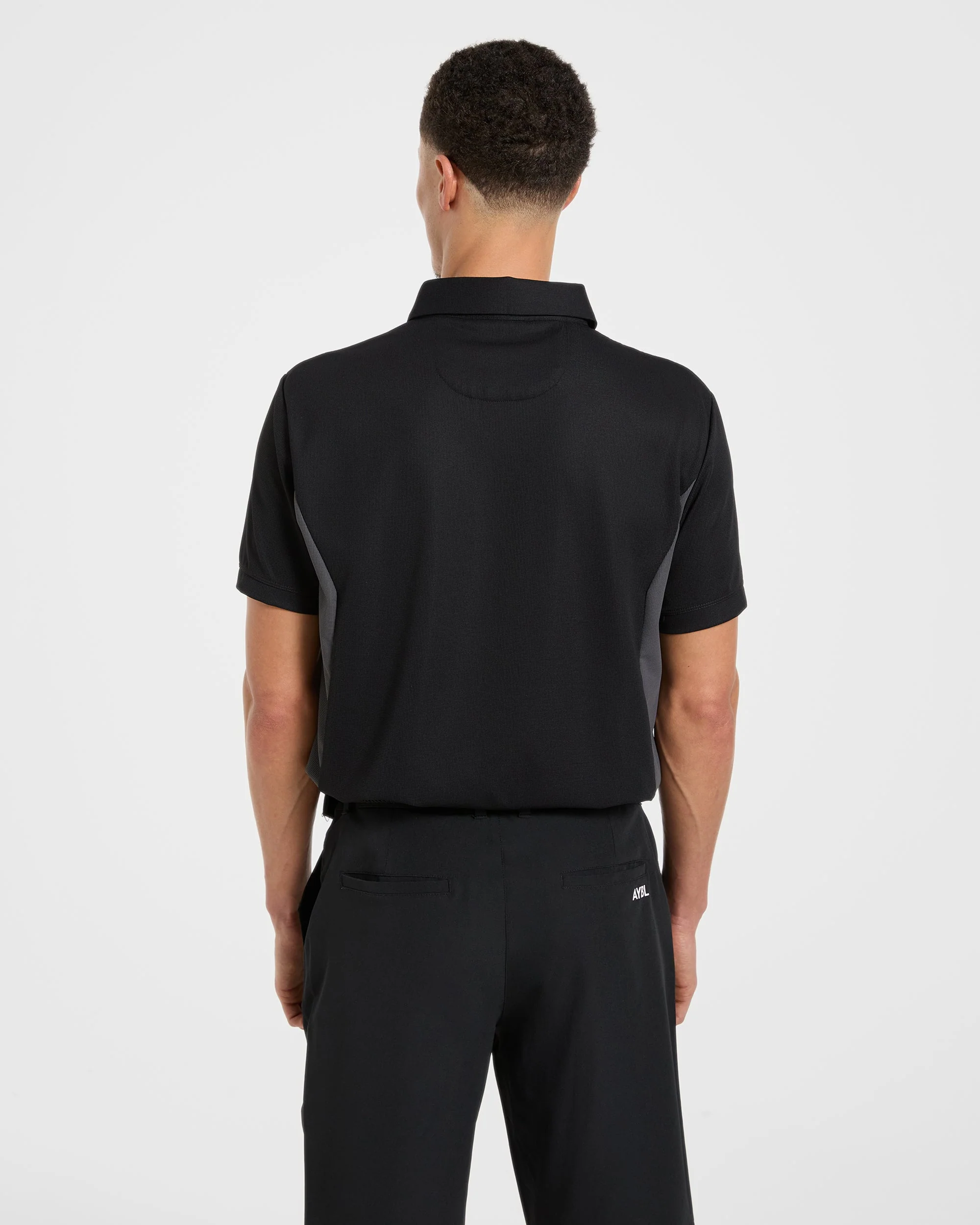 Edge Polo - Black/Charcoal - Image 2