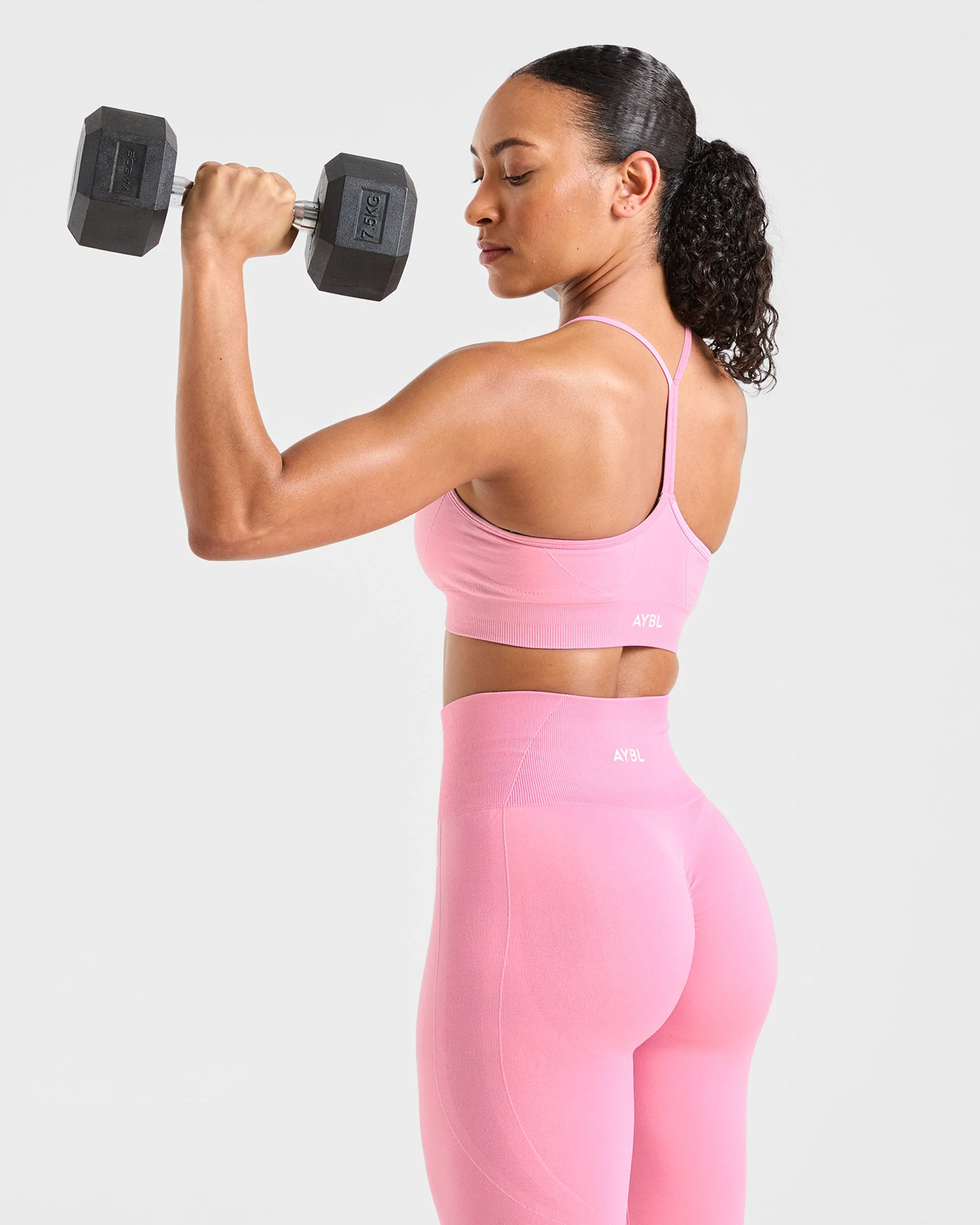 Empower Seamless Leggings - Baby Rose - Image 8