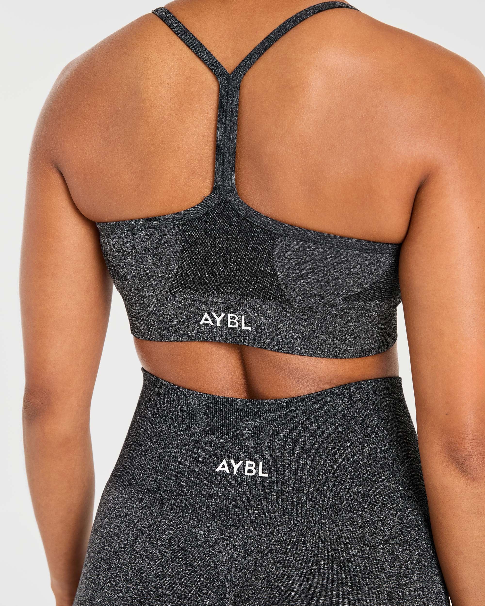 Empower Seamless Sports Bra - Noir Marl - Image 6