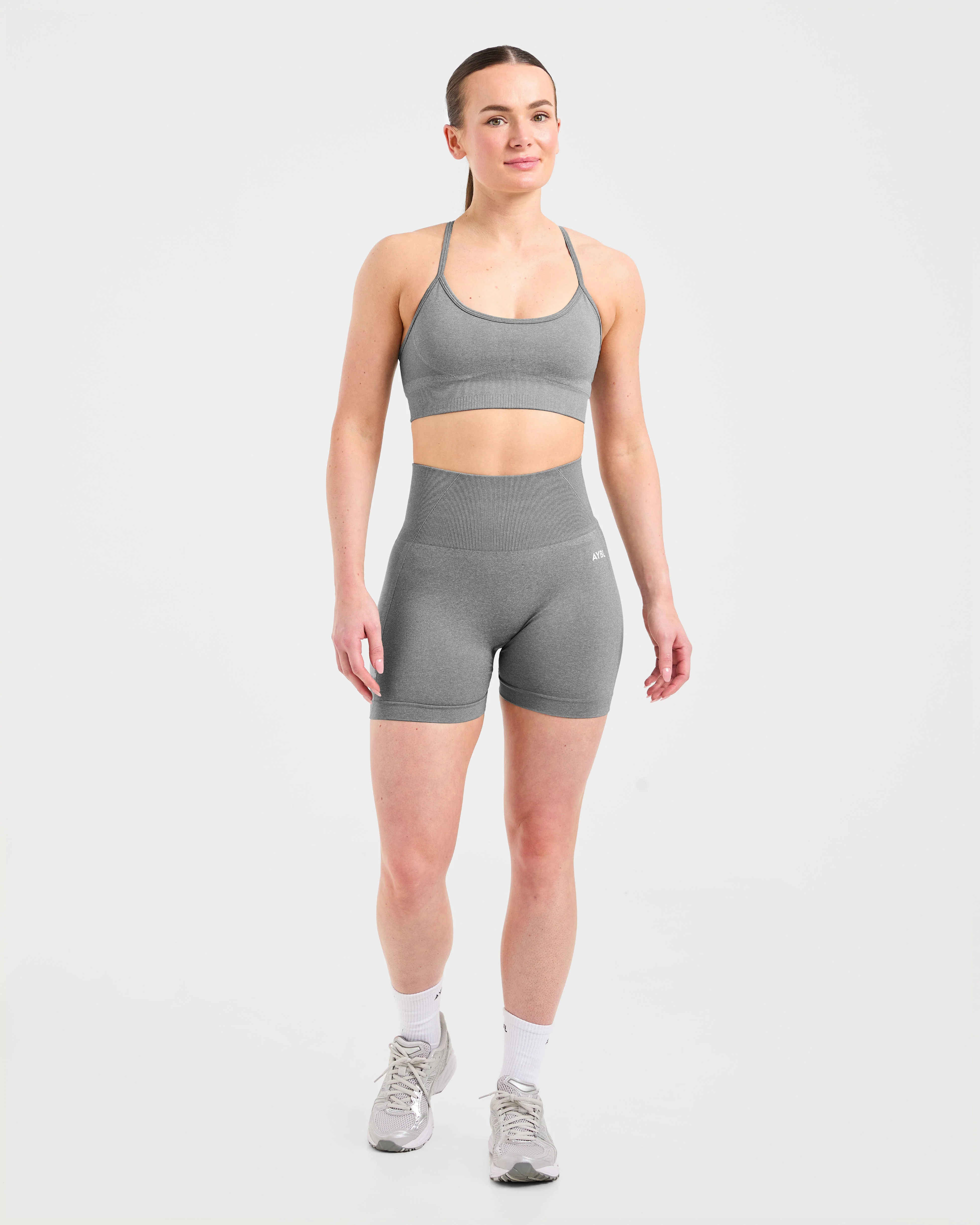 Empower Seamless Sports Bra - Gris Marl - Image 3