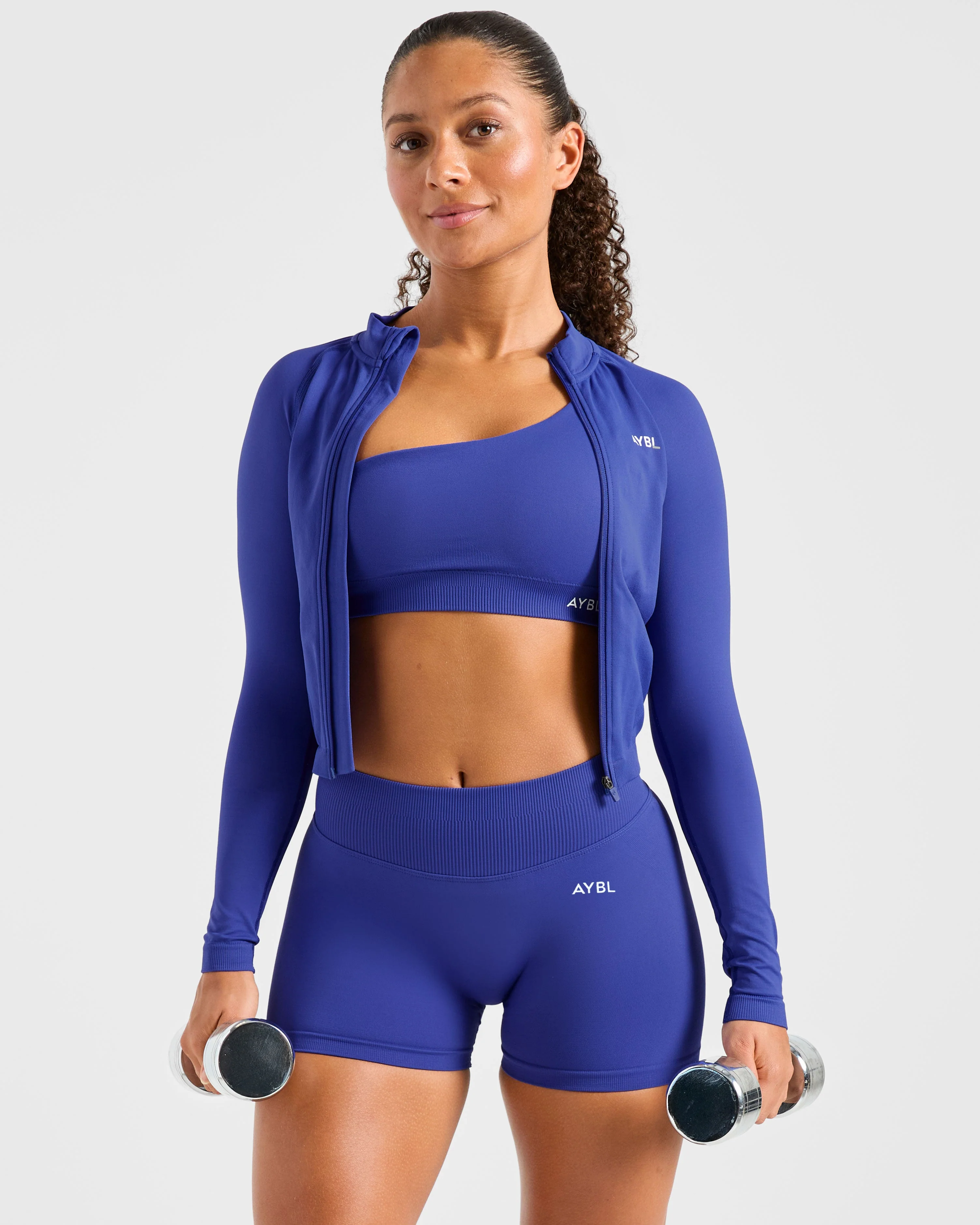 Enhance Seamless Shorts | 3.5" - Cobalt Bleu - Image 8