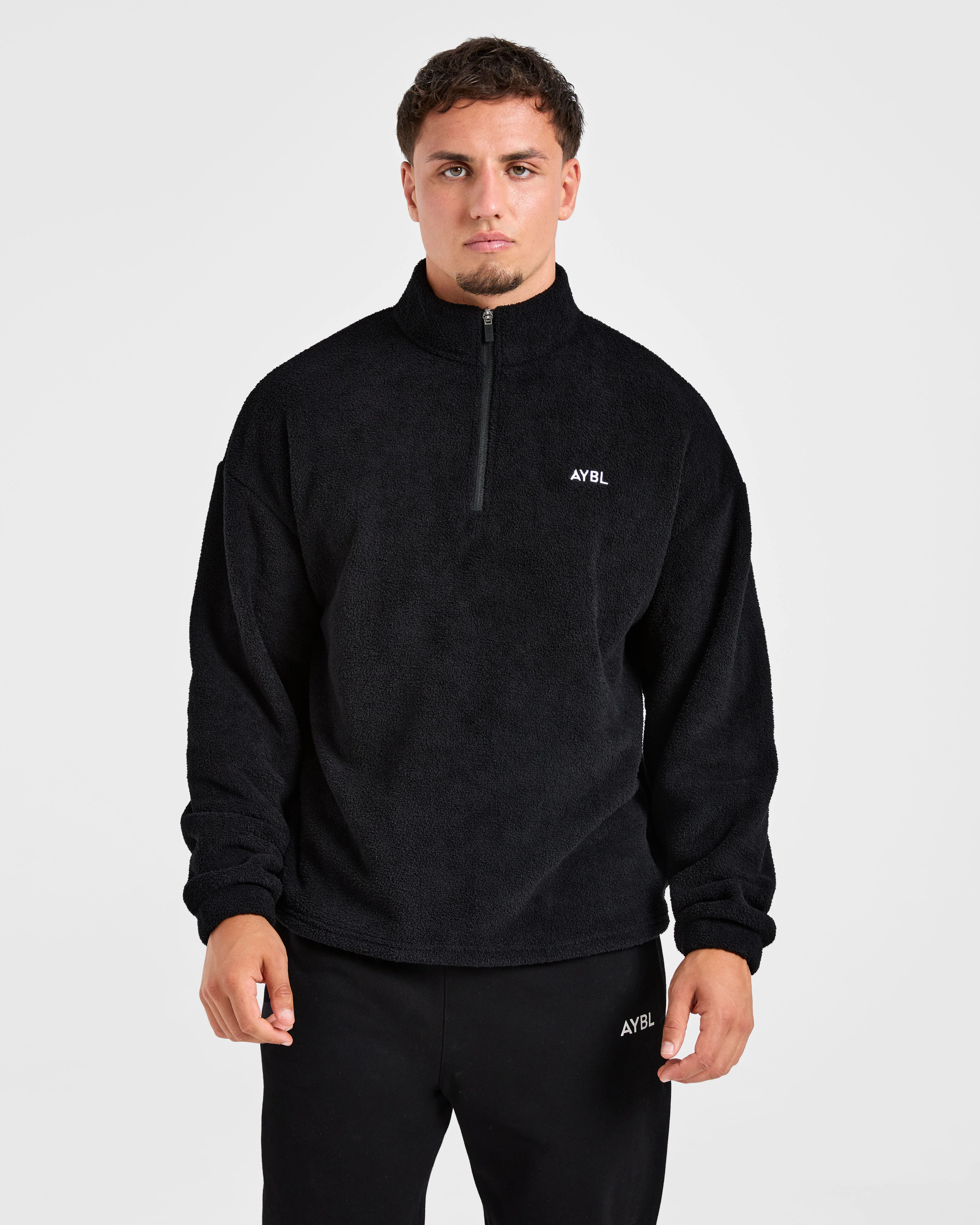 Essential 1/4 Zip Fleece - Noir