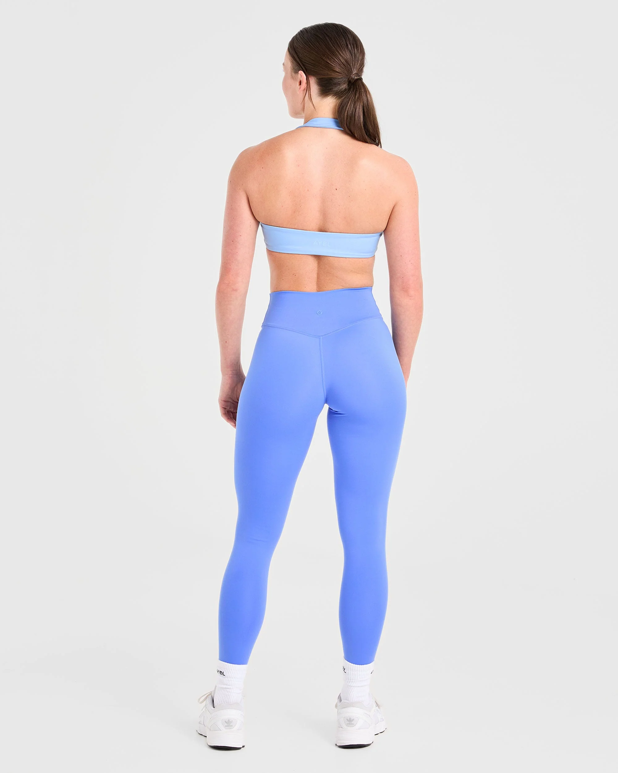 Essential Halterneck Sports Bra - Baby Blue - Image 4