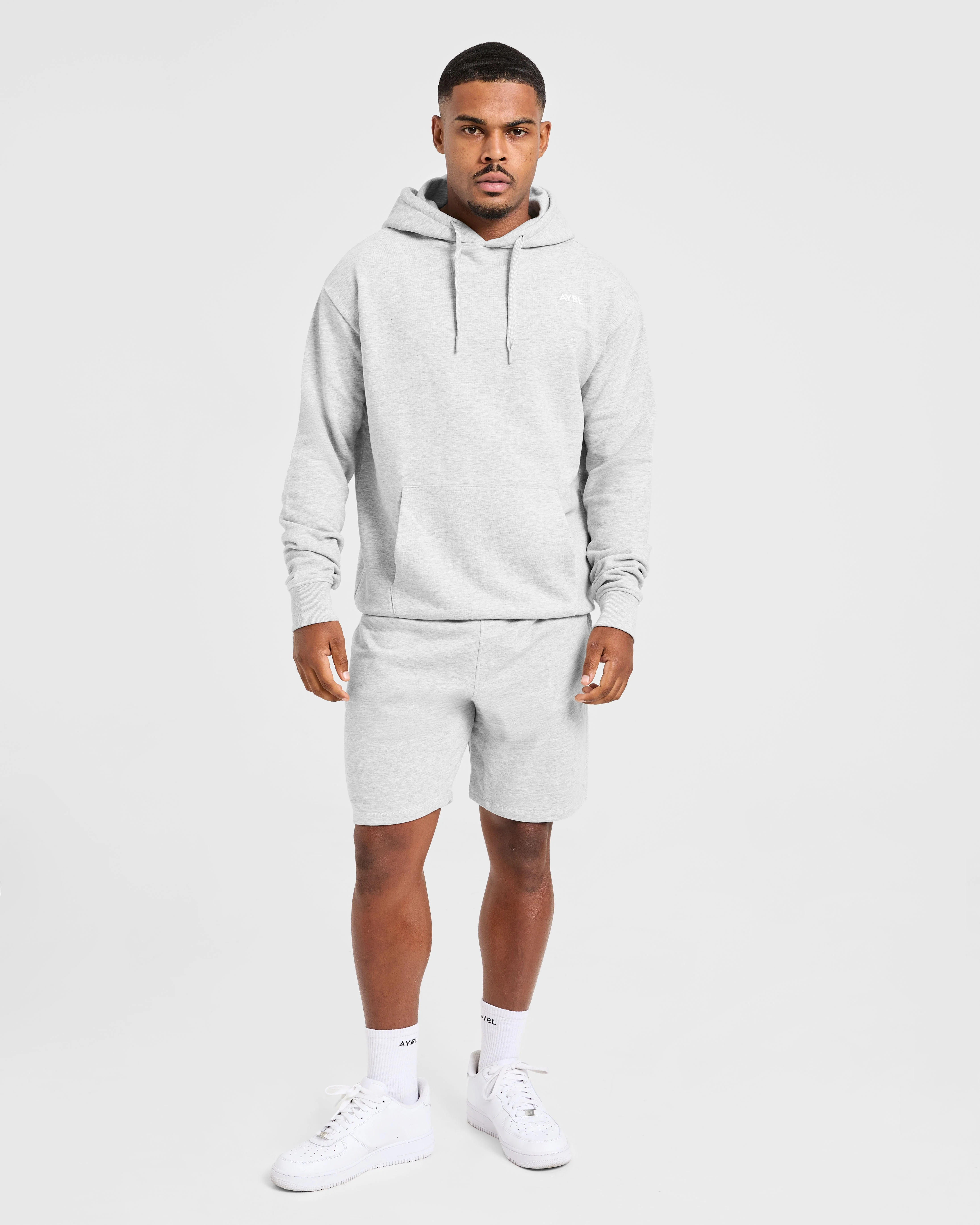 Essential Lightweight Hoodie - Gris Marl - Image 3