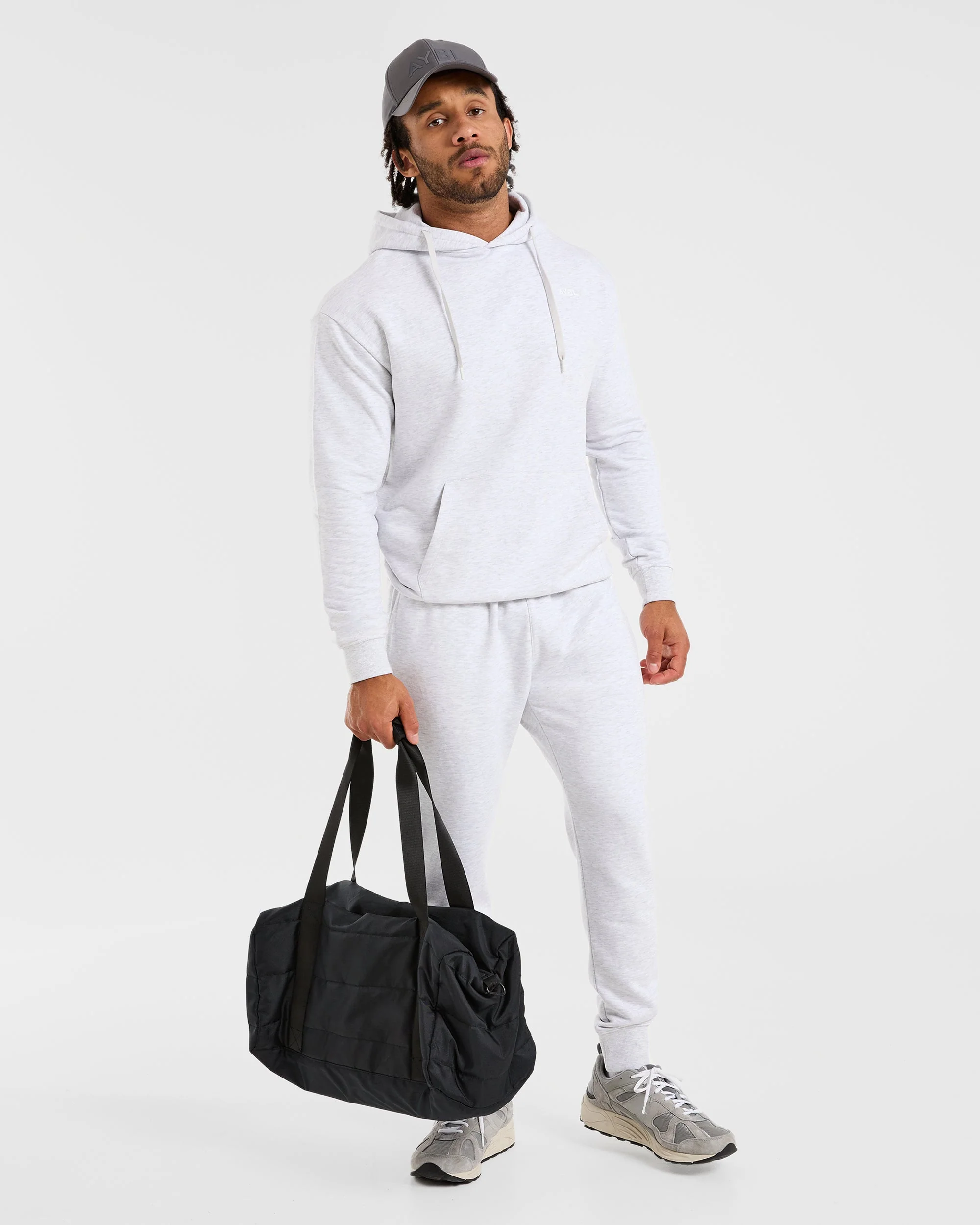 Essential Lightweight Hoodie - Gris Marl - Image 7