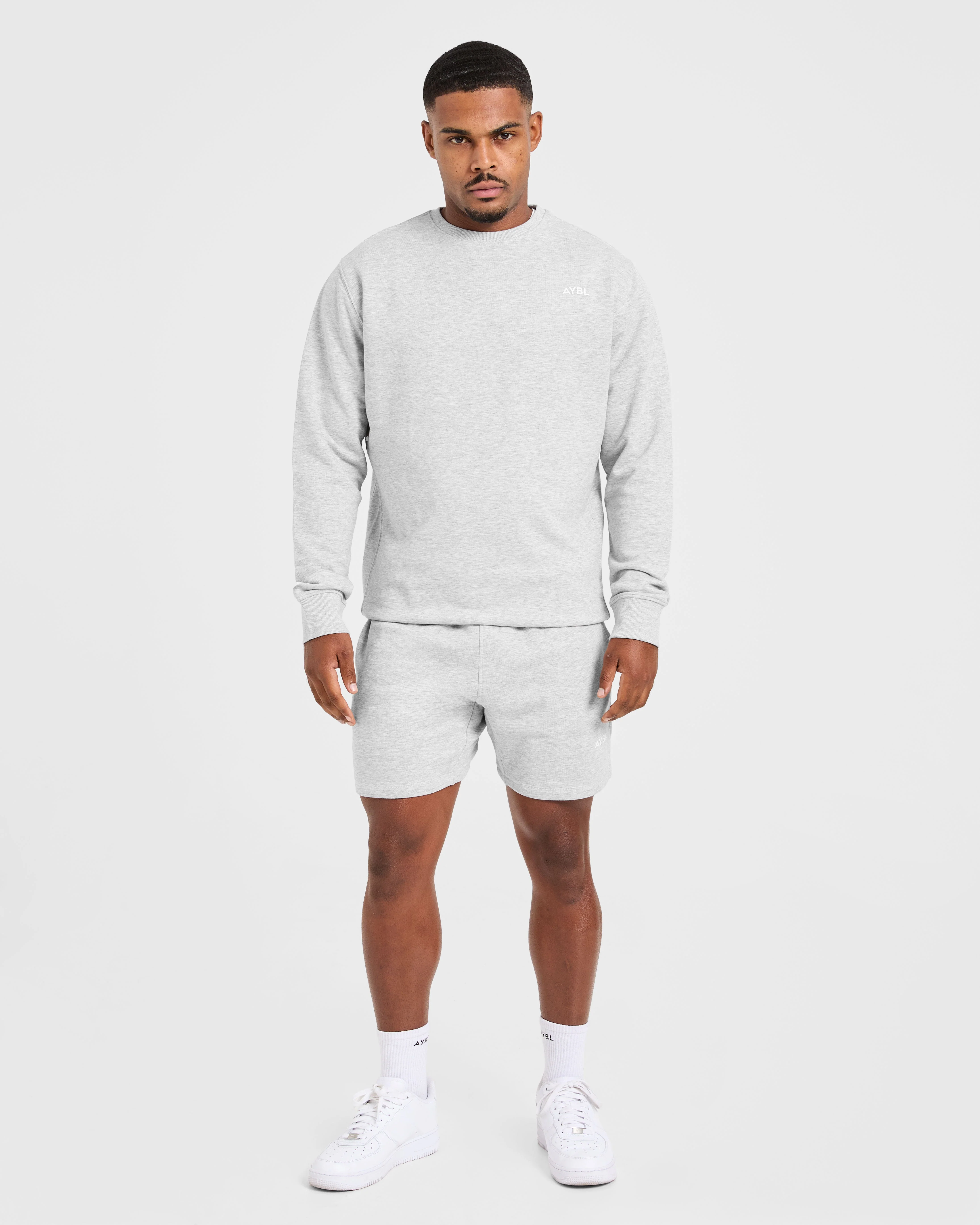 Essential Lightweight Sweater - Gris Marl - Image 3