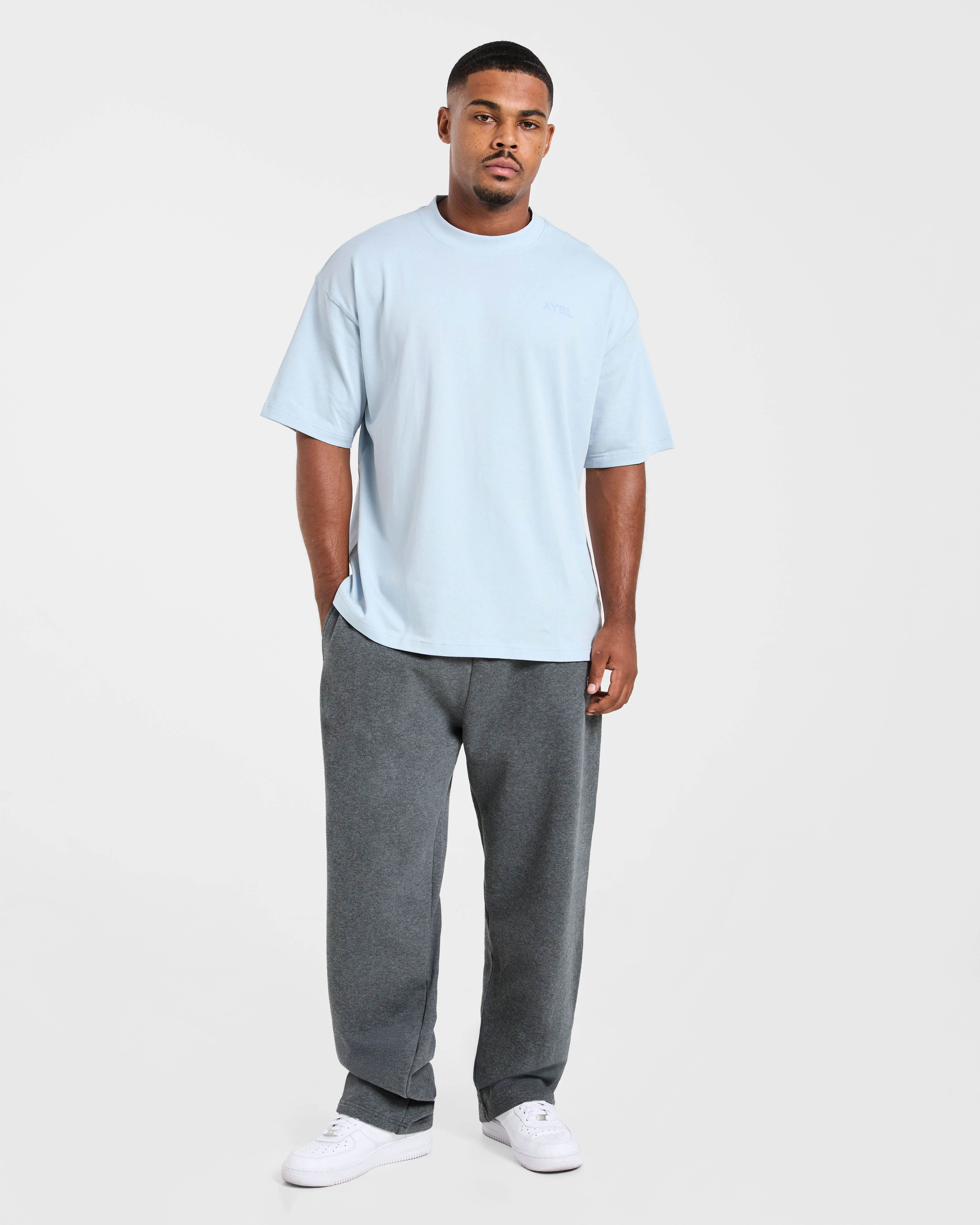 Essential Oversized T Shirt - Light Bleu - Image 4