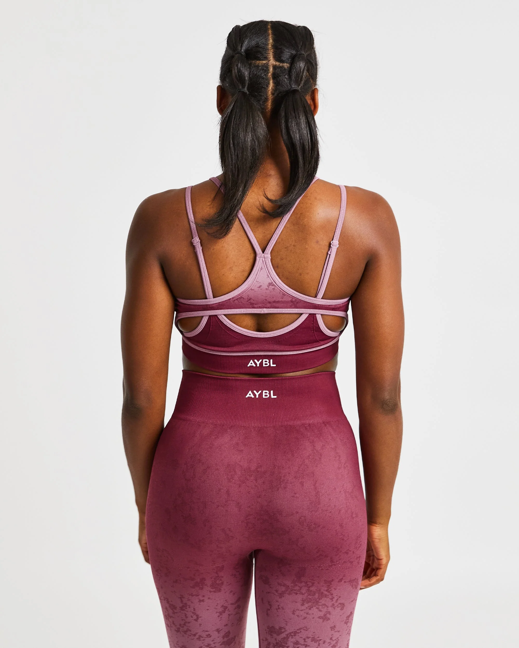 Flare Seamless Sports Bra - Plum - Image 2