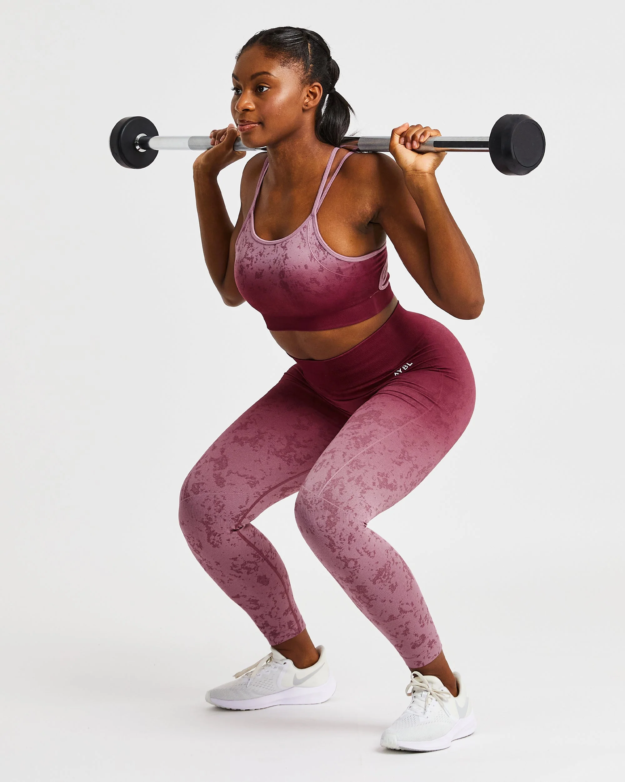 Flare Seamless Sports Bra - Plum - Image 8