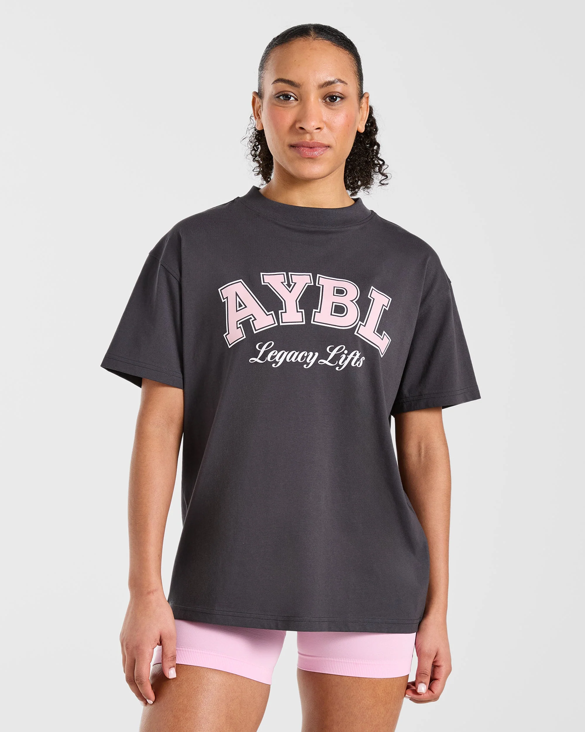 Legacy Lifts Oversized T Shirt - Charcoal