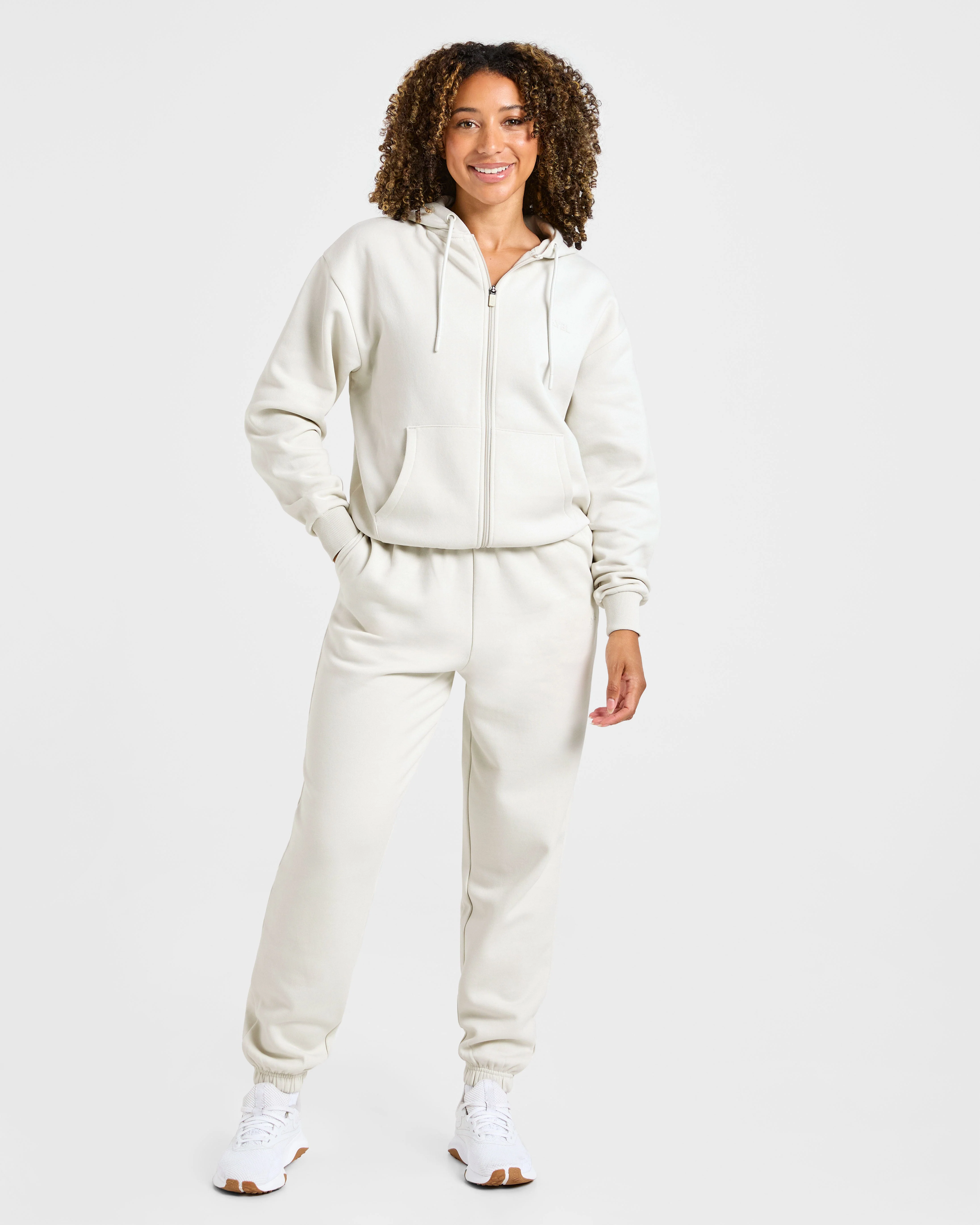 Lifestyle Oversized Joggers - Off Blanc - Image 3