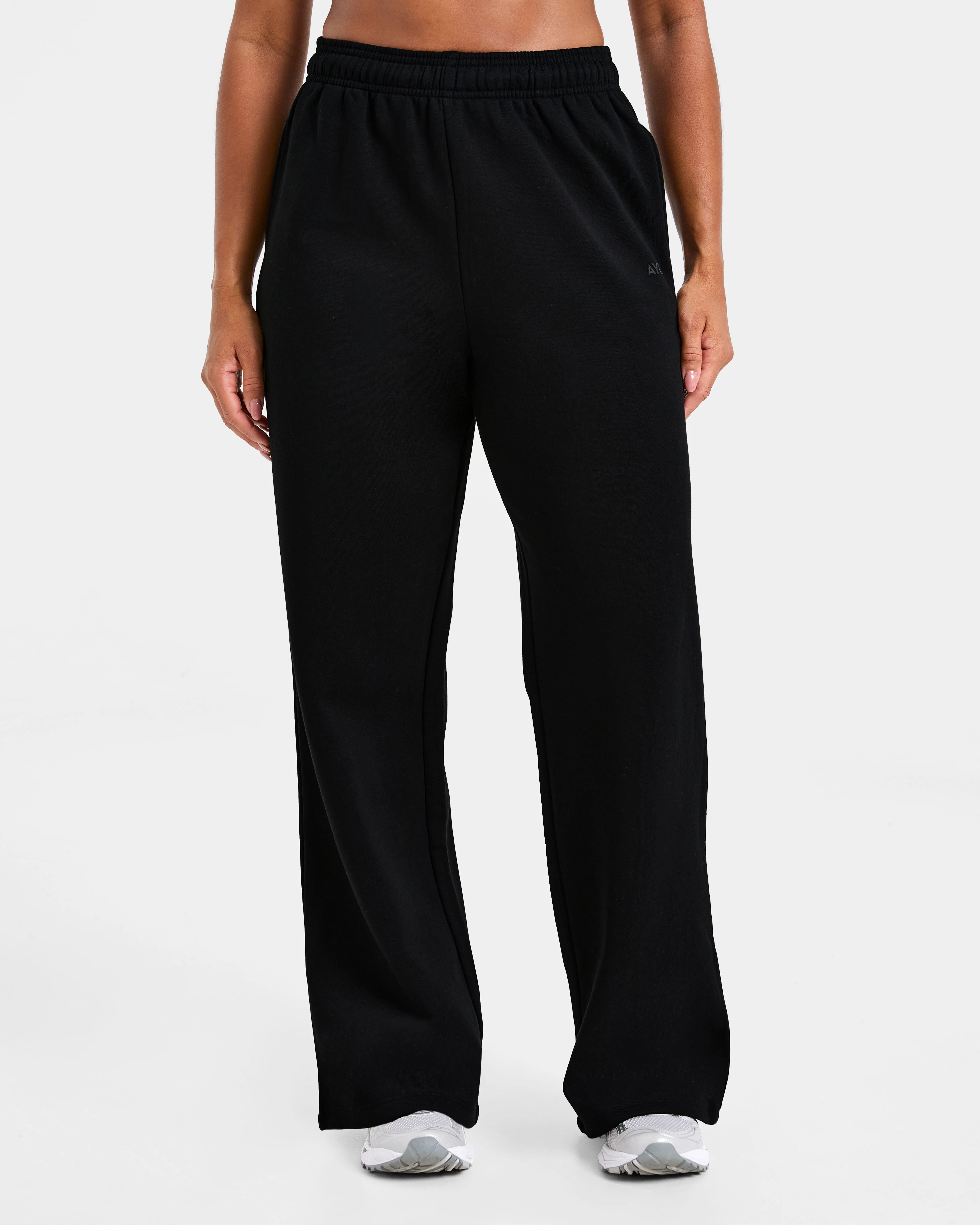 Lifestyle Oversized Straight Leg Joggers - Noir