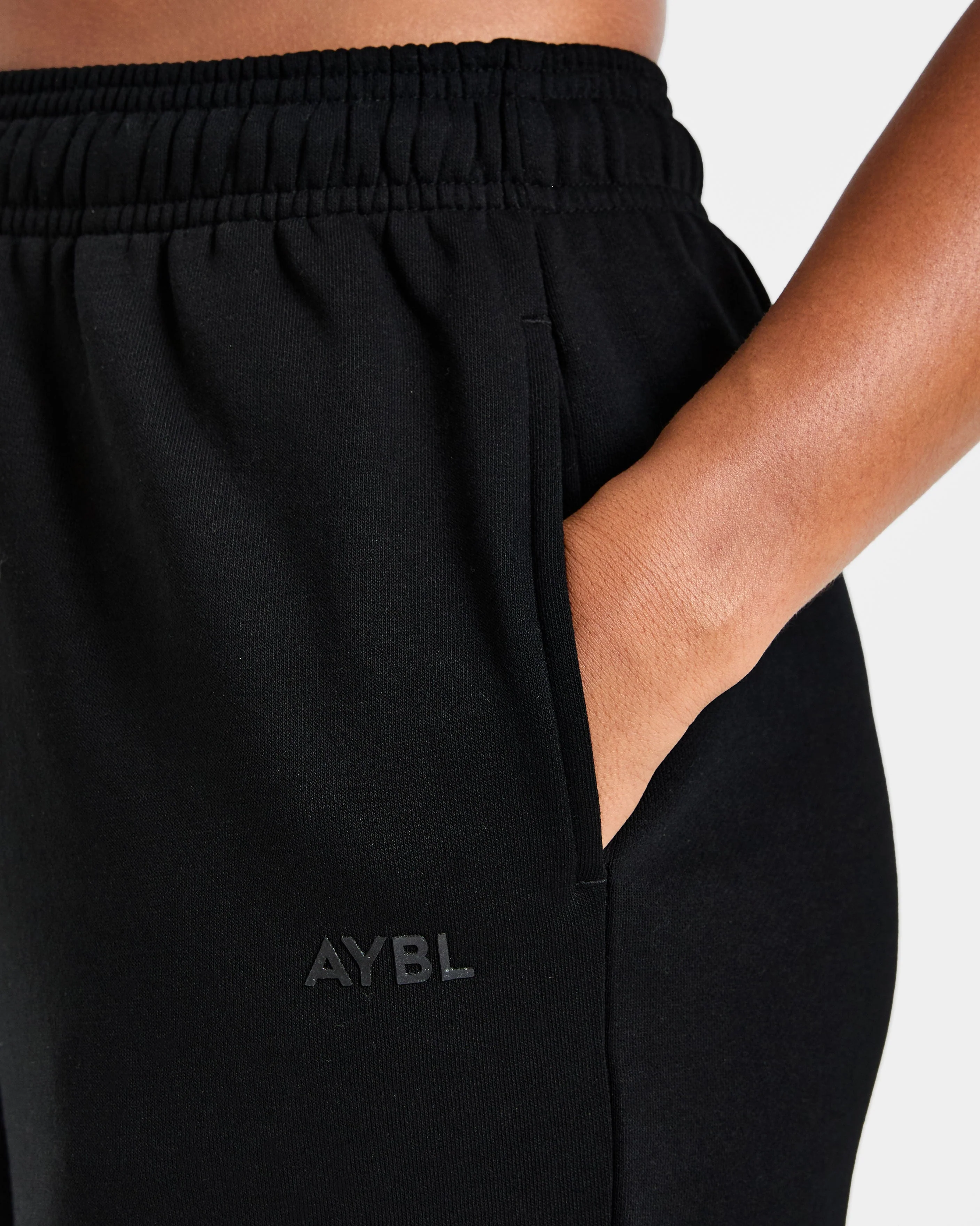 Lifestyle Oversized Straight Leg Joggers - Noir - Image 6